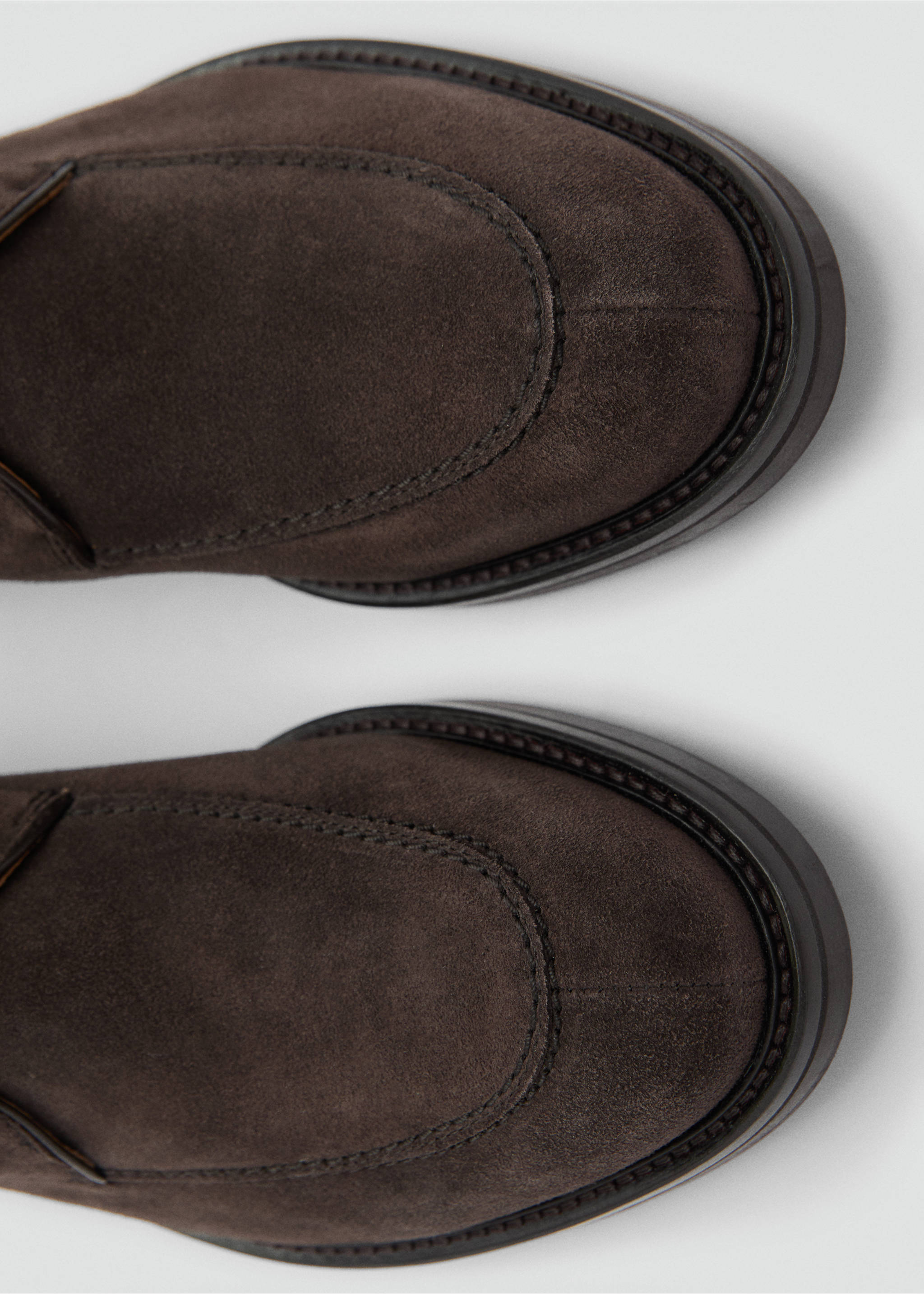 Suede leather ankle boots - Details of the article 2, Brown. Ref: 77077932-00.