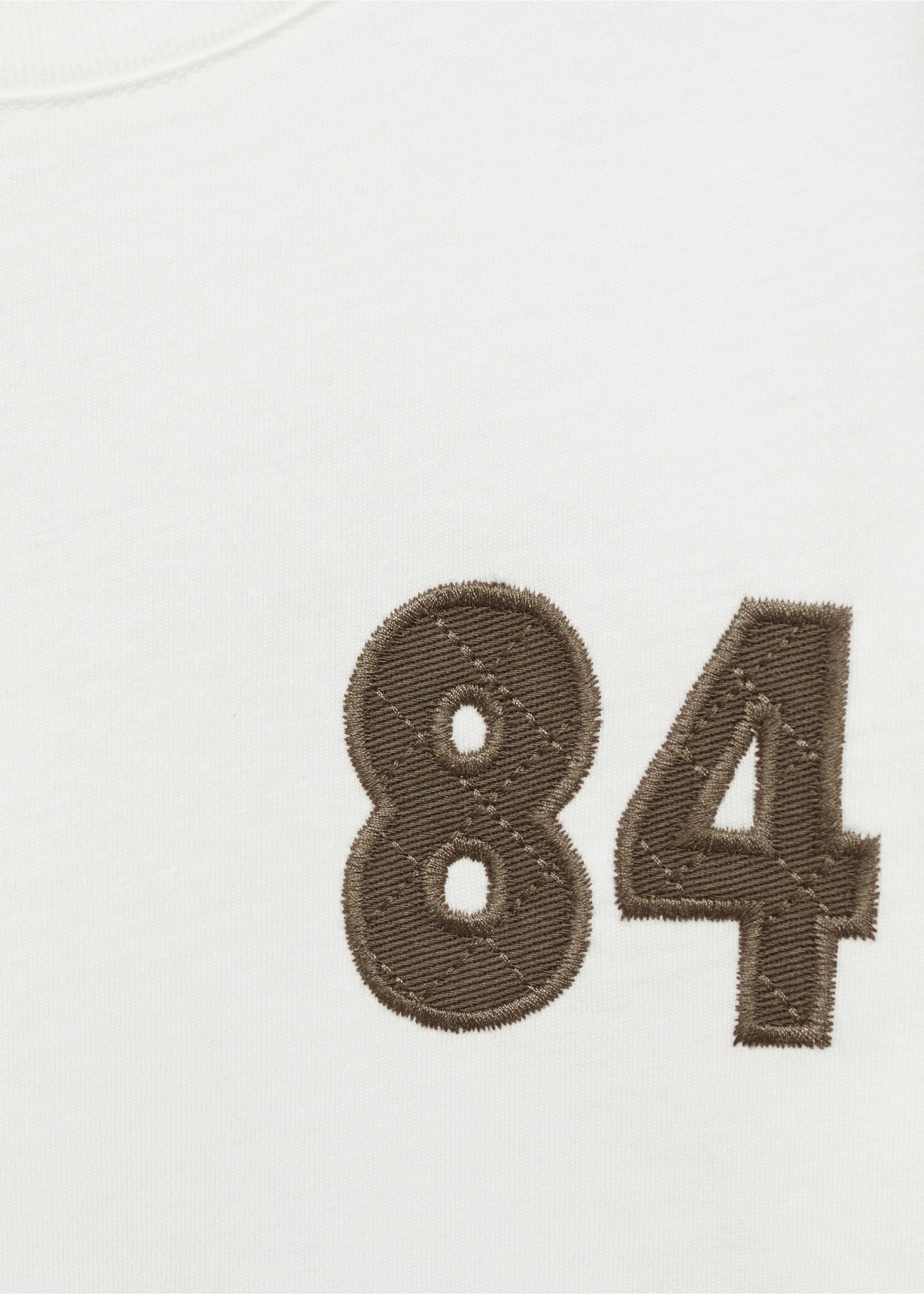 Embroidered details print t-shirt - Details of the article 8, Off White. Ref: 77077934-00.