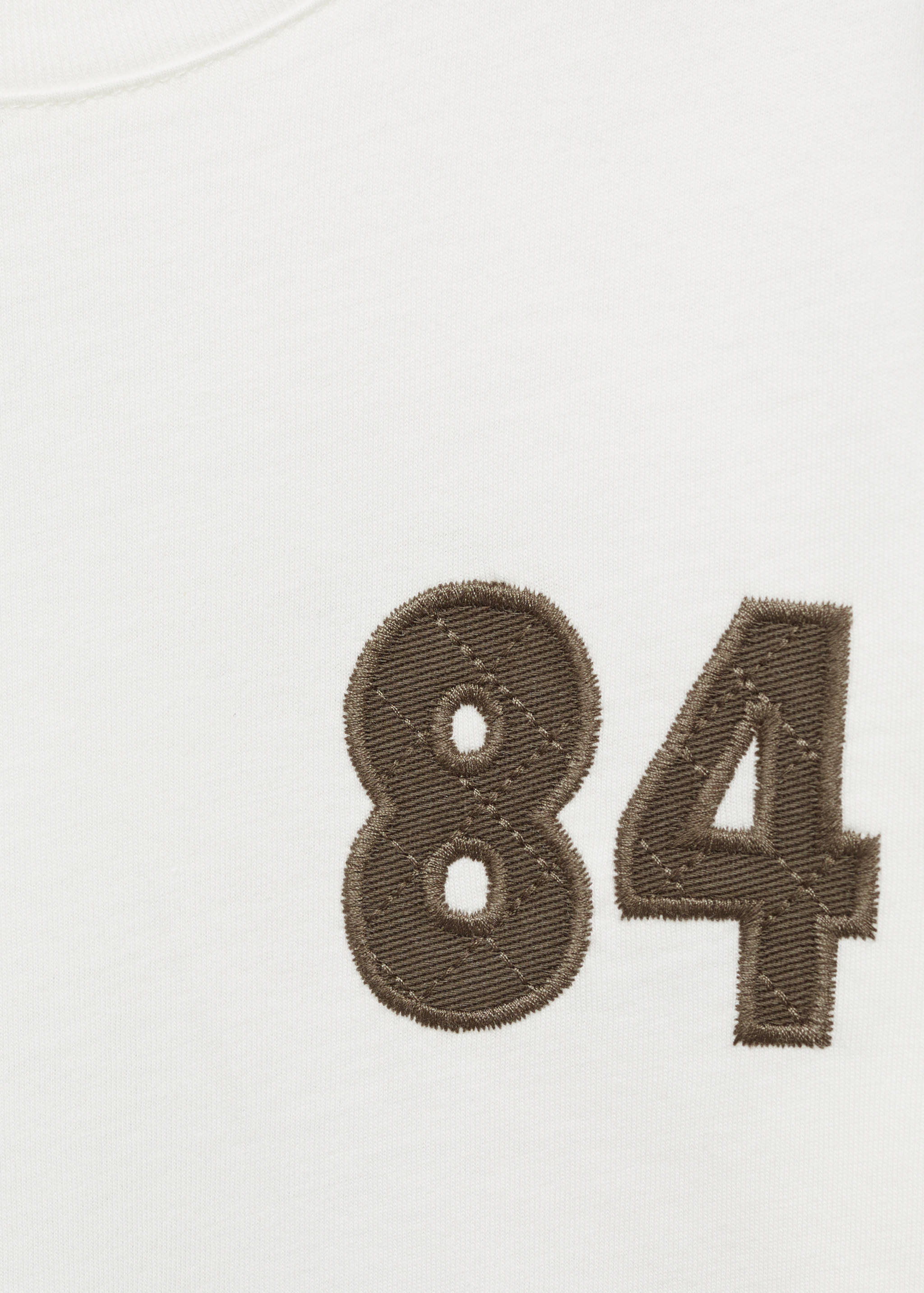 Embroidered details print t-shirt - Details of the article 8