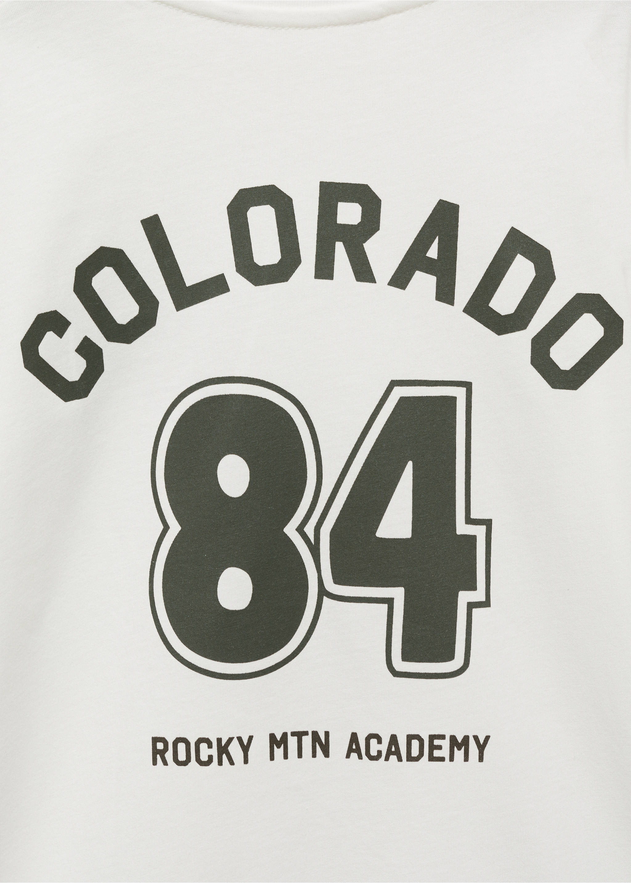 Embroidered details print t-shirt - Details of the article 0, Off White. Ref: 77077934-00.