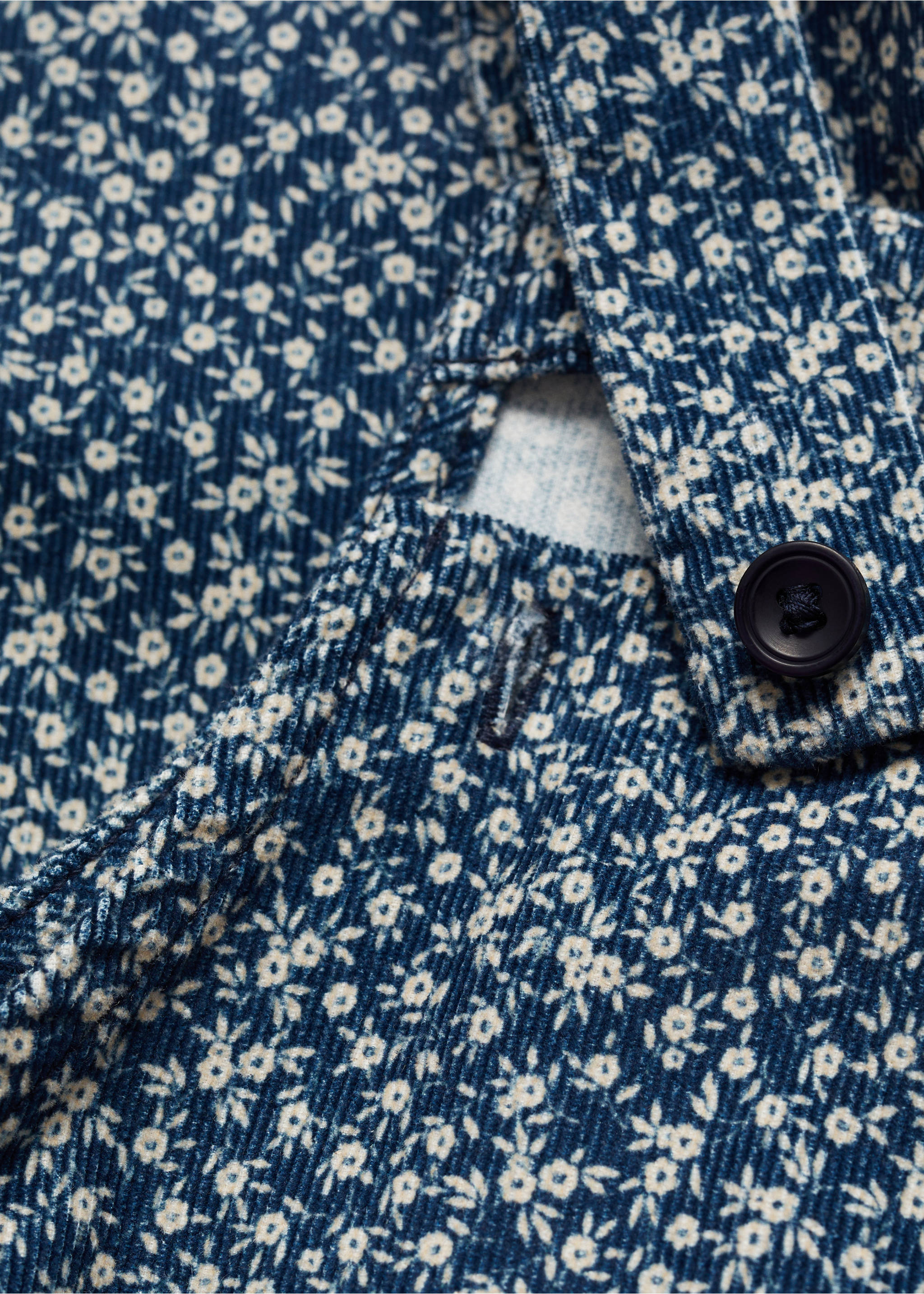 Peto pana estampado floral - Detalle del artículo 8, Azul marino oscuro. Ref: 77077937-00.