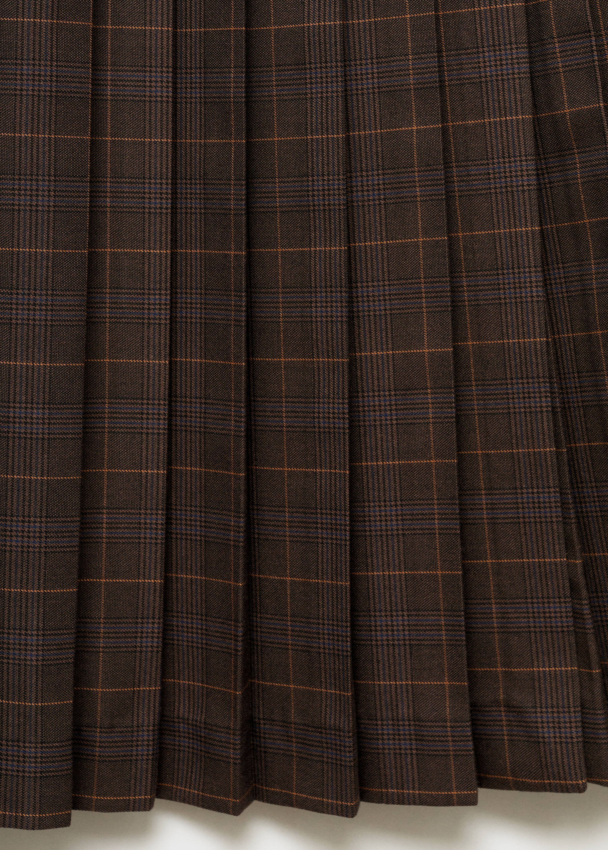 Pleated check skirt - Details of the article 0