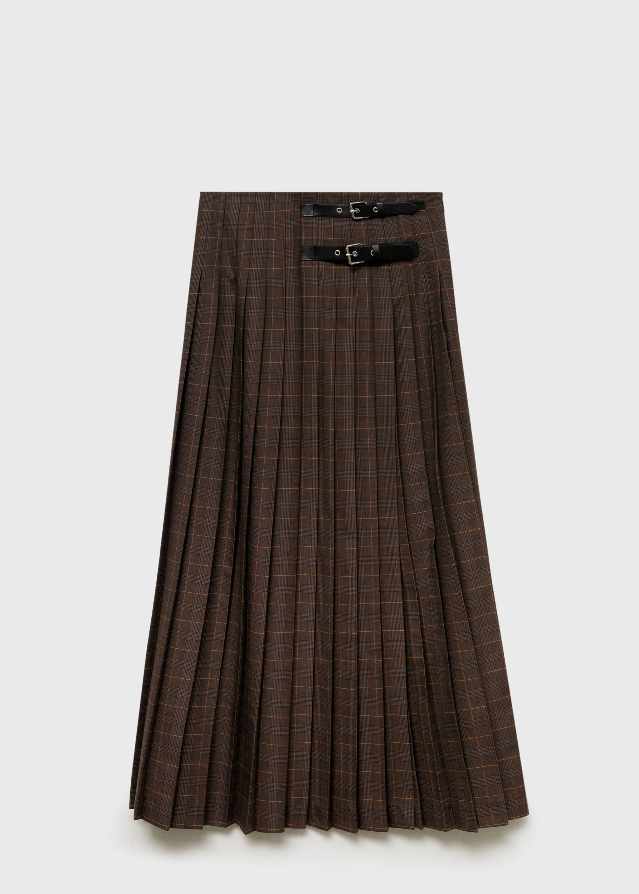 Pleated check skirt - Article without model