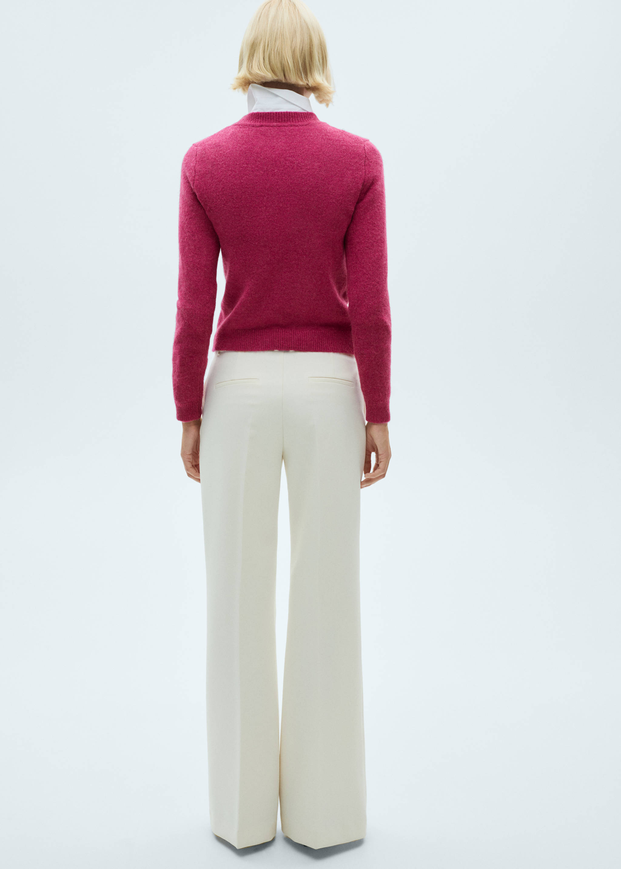 Long-sleeve knitted sweater - Reverse of the article