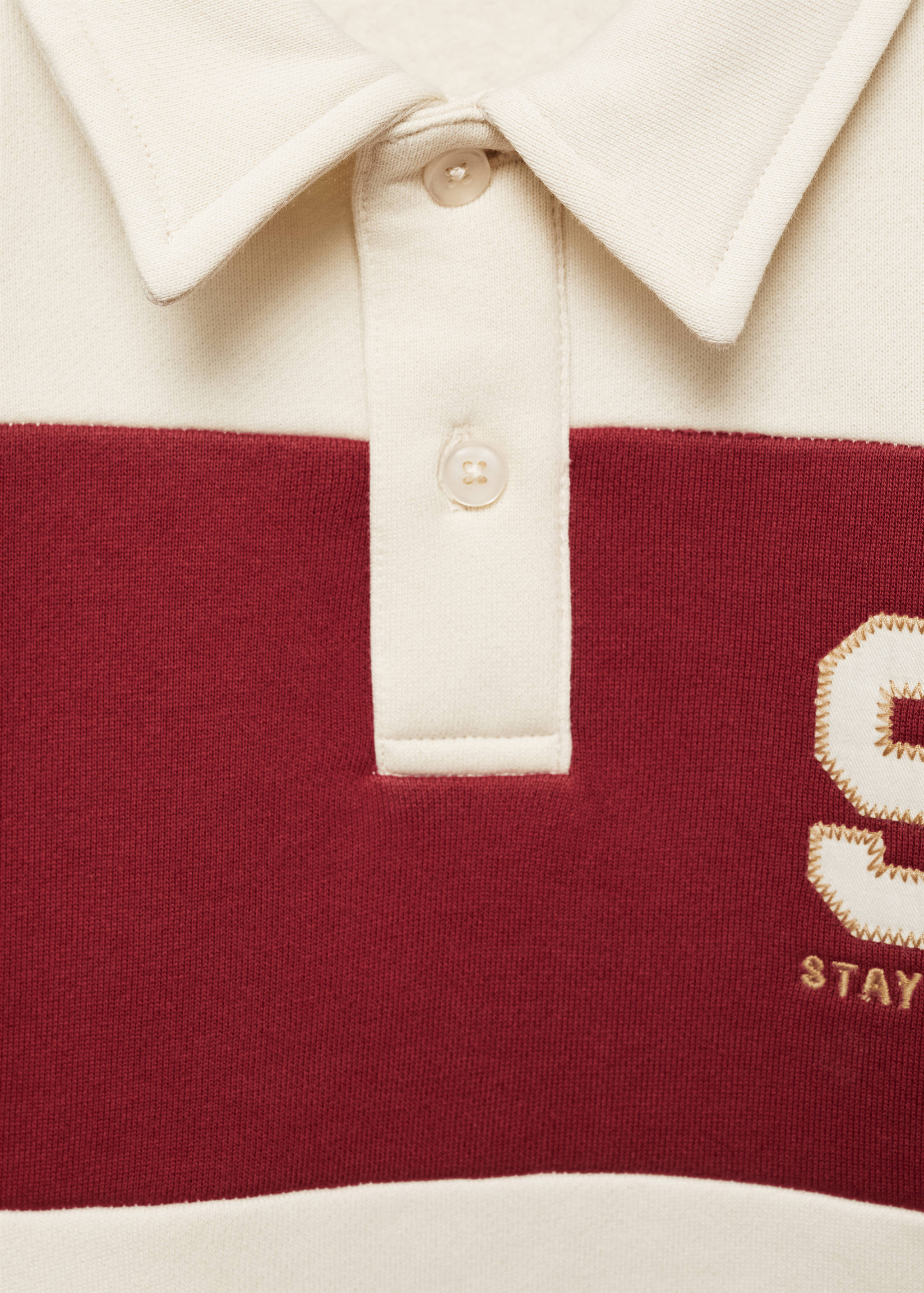 Sweat-shirt polo rayures - Détail de l'article 8