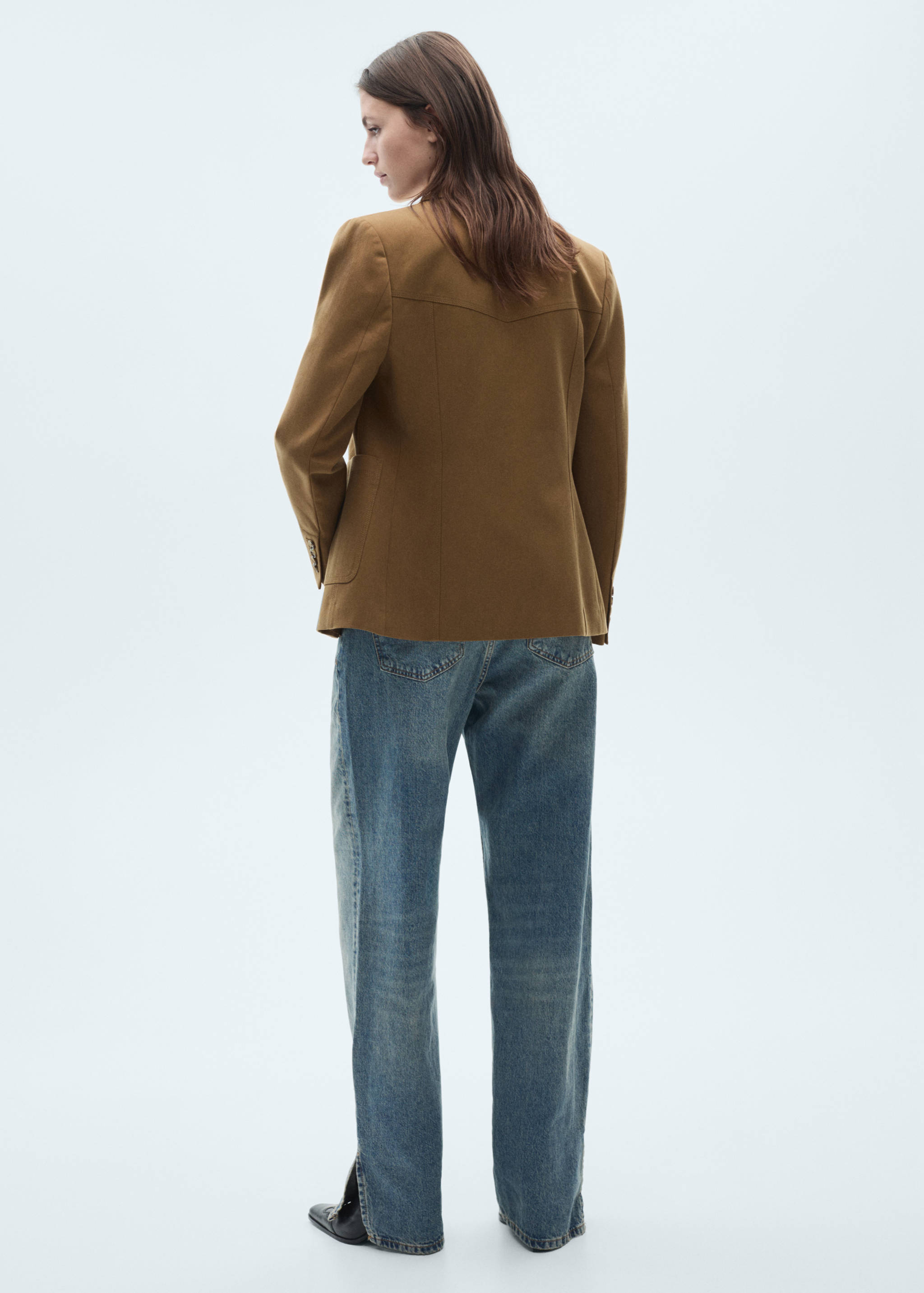 Blazer lyocell tasche - Retro dell'articolo