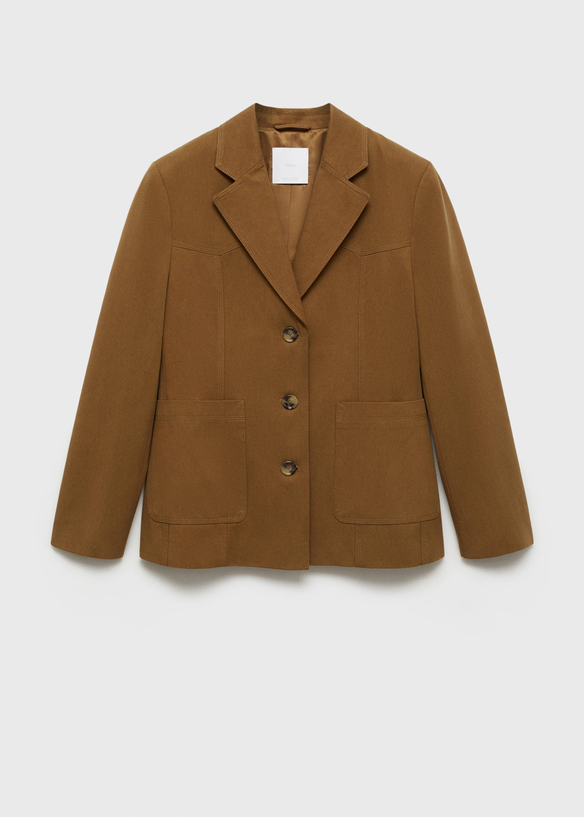 Lyocell-Blazer mit Taschen - Artikel ohne Model