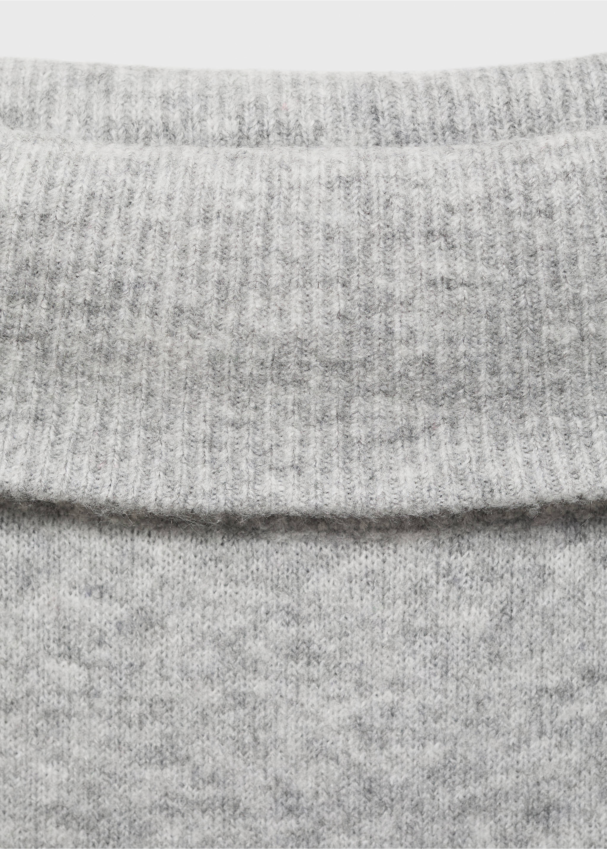 Schulterfreies Kleid - Detail des Artikels 8, Hellgrau meliert. Ref: 77078273-00.