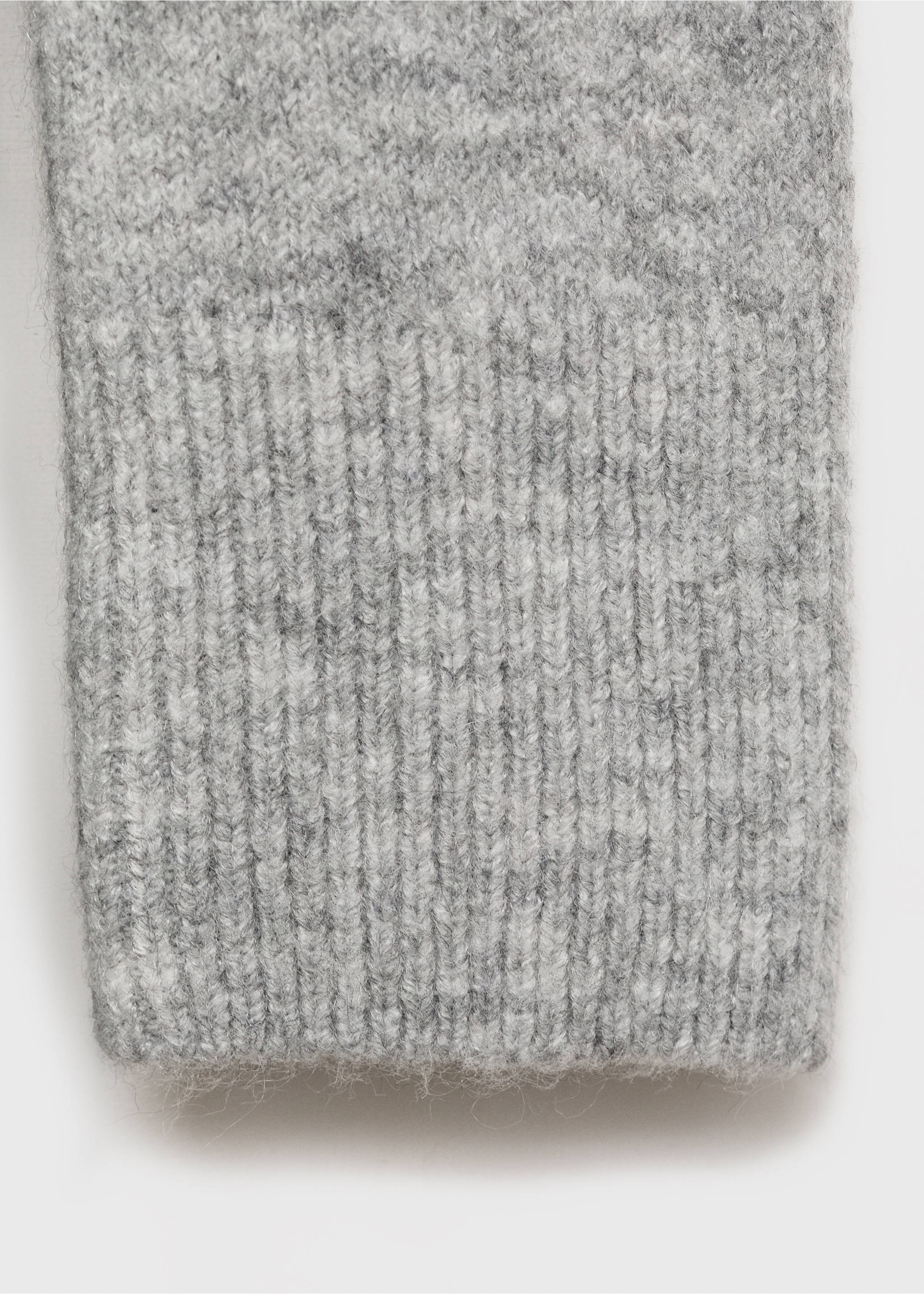 Schulterfreies Kleid - Detail des Artikels 0, Hellgrau meliert. Ref: 77078273-00.