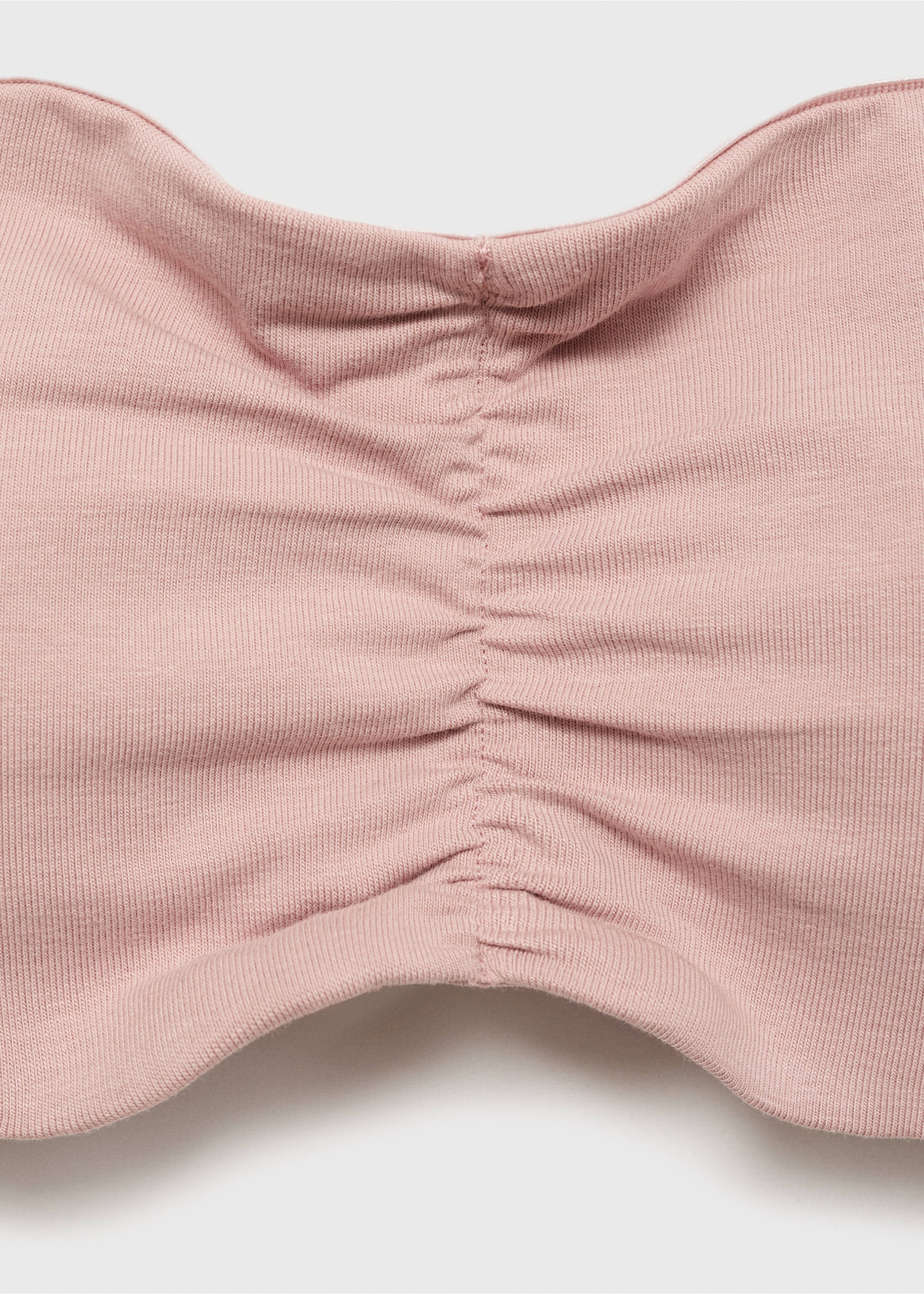 Gerafftes Bandeau-Top - Detail des Artikels 0, Nude. Ref: 77078274-00.