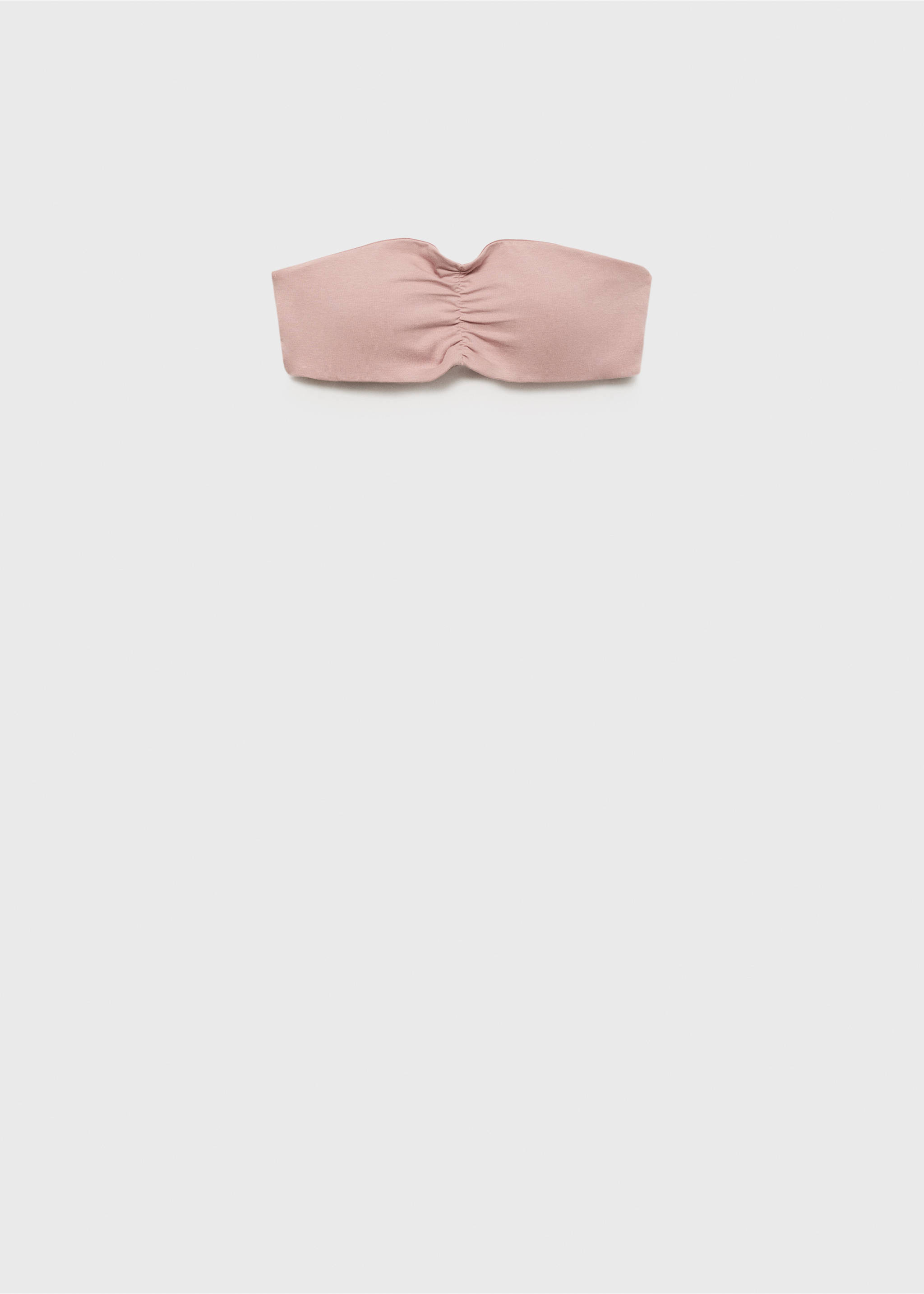 Gerafftes Bandeau-Top - Artikel ohne Model, Nude. Ref: 77078274-00.