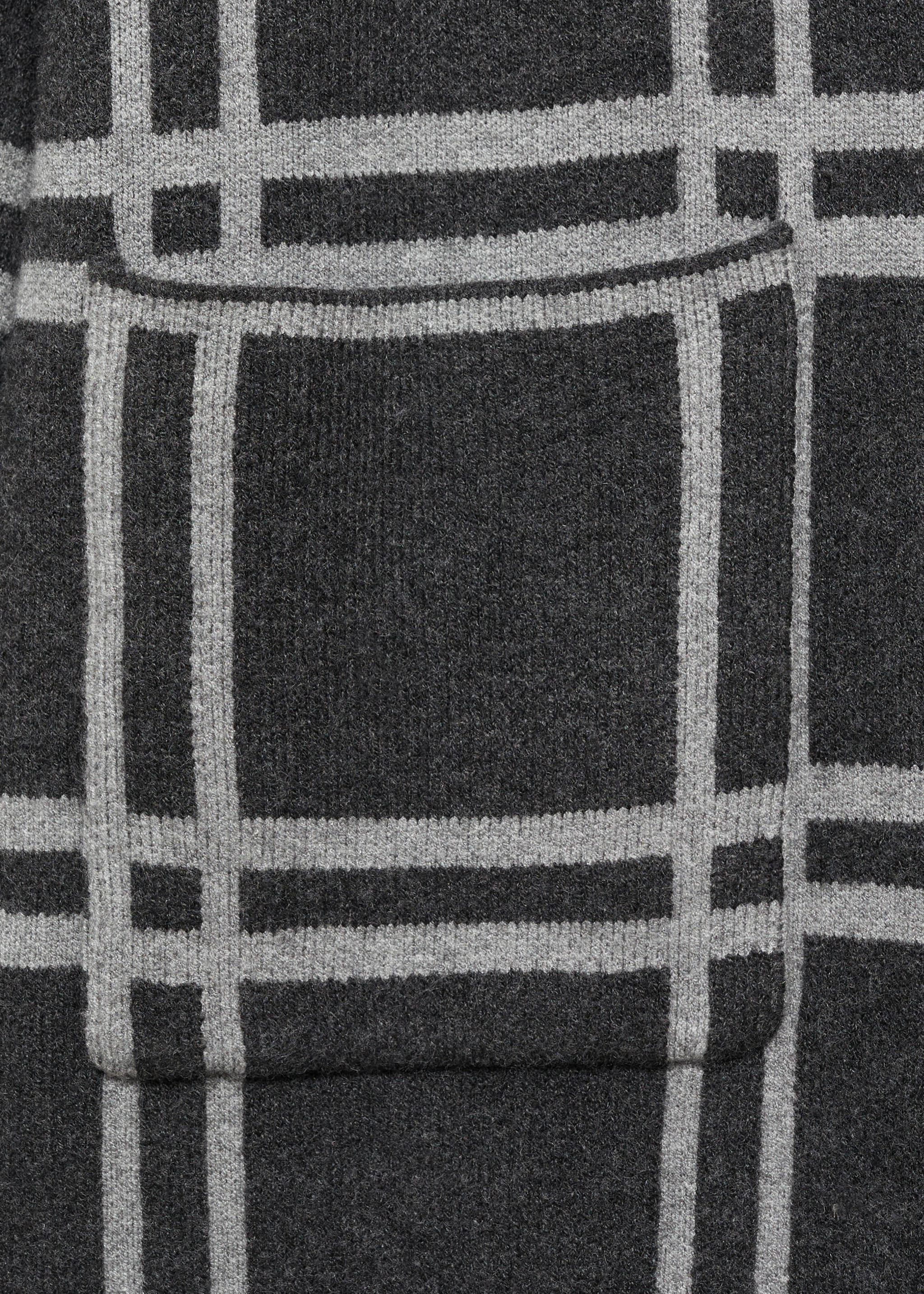 Cappotto maglia quadri - Dettaglio dell'articolo 0