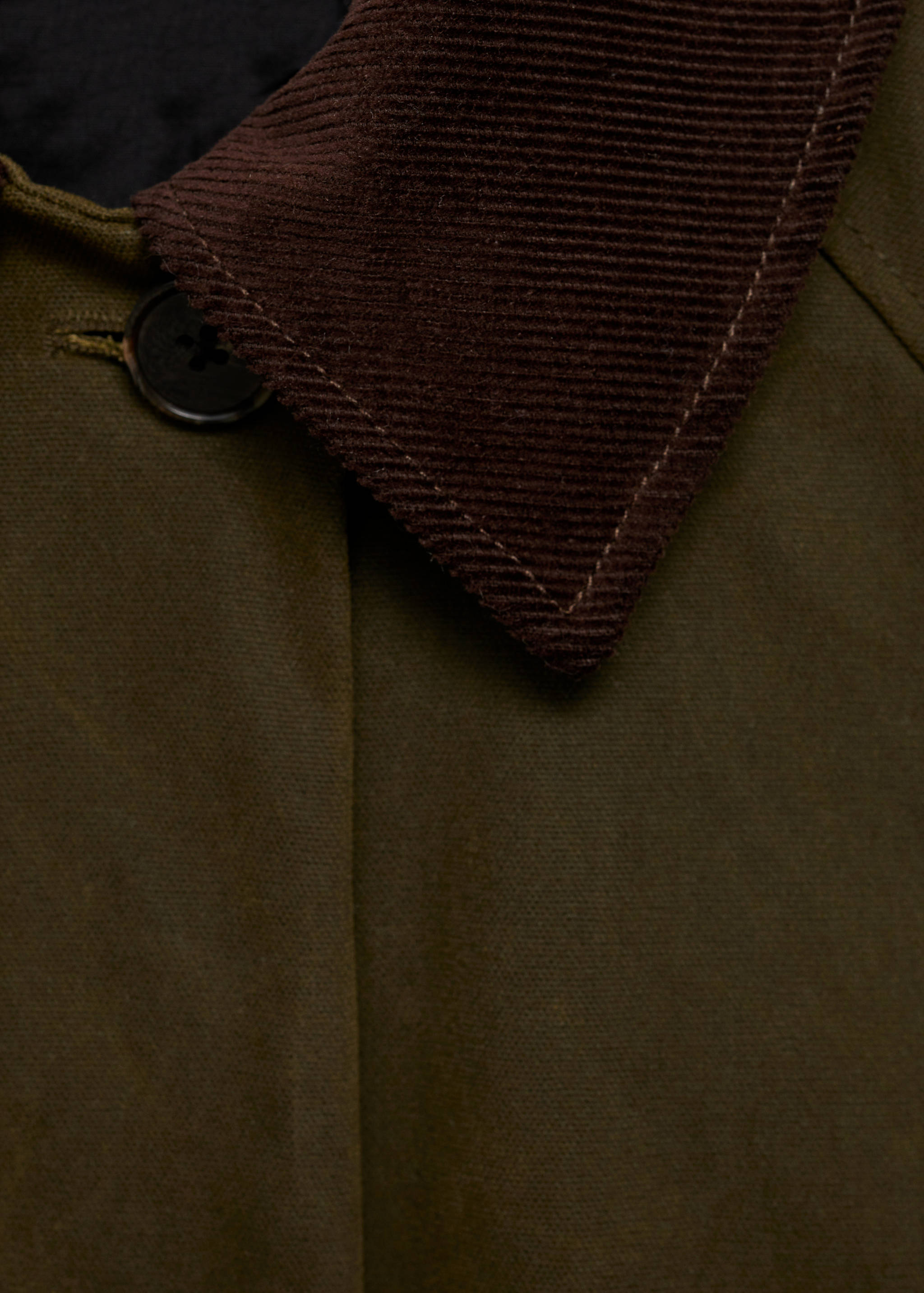 Long corduroy collar barn jacket - Details of the article 8