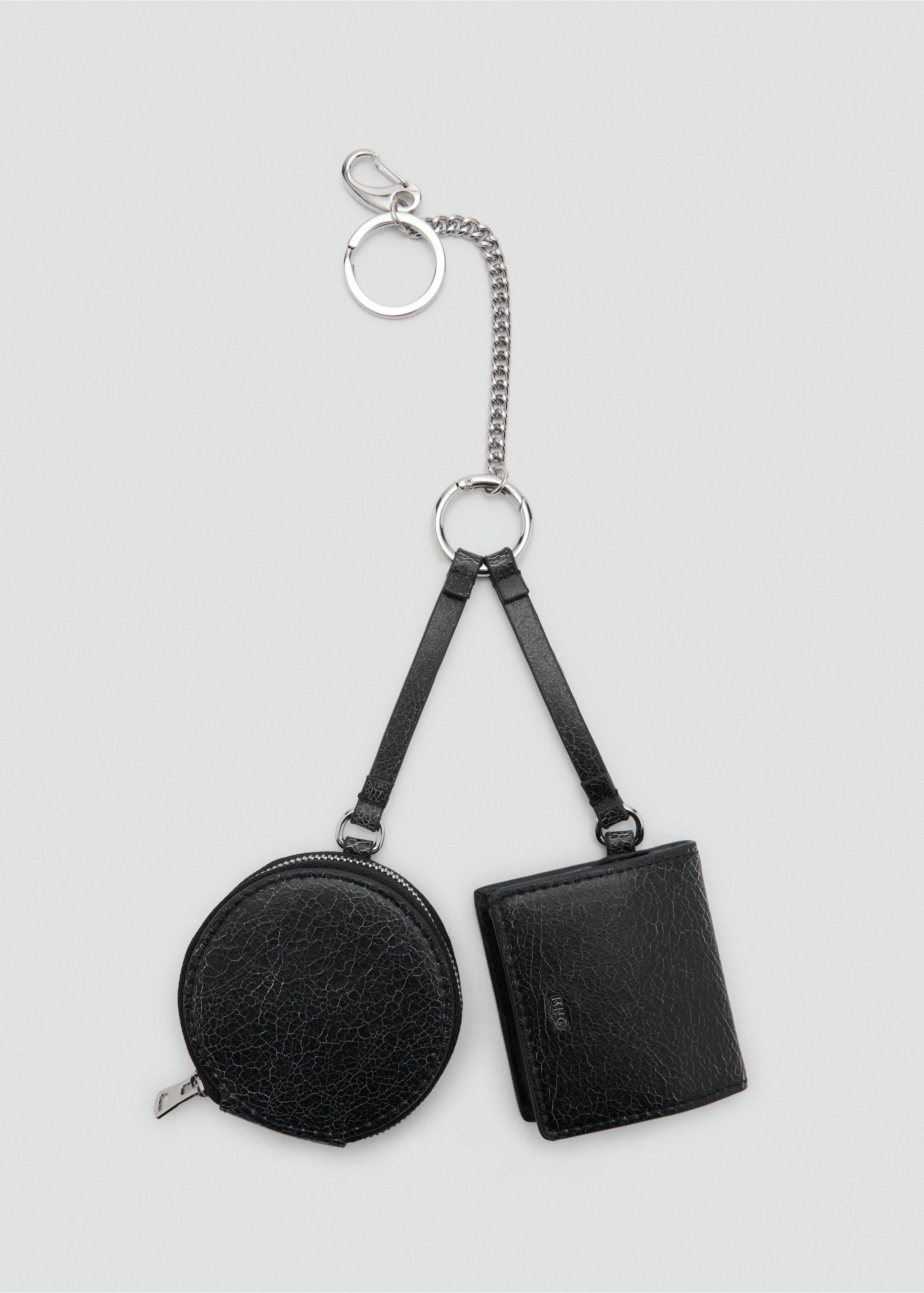 Double wallet with mirror - Article without model, Black. Ref: 77078281-00.