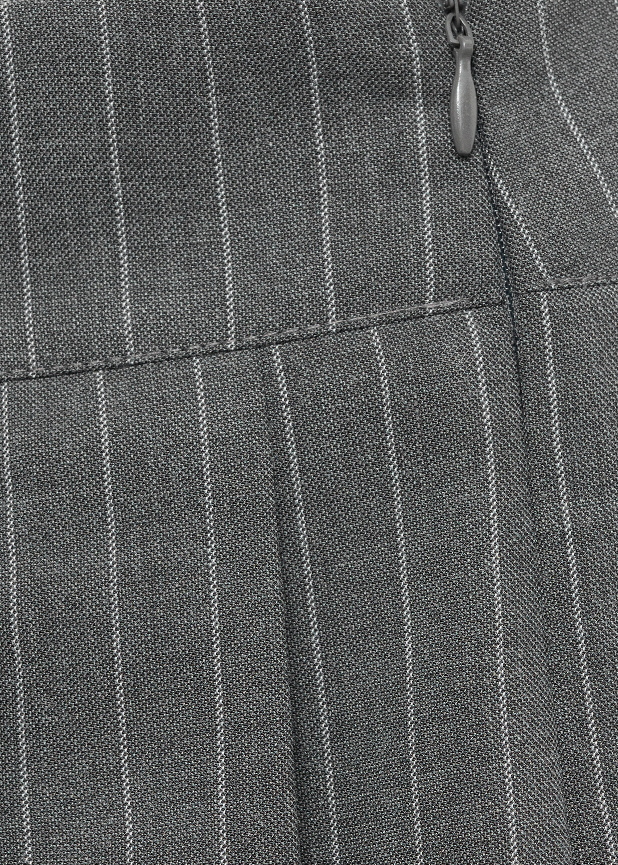 Skort with pinstripe pleats - Details of the article 0