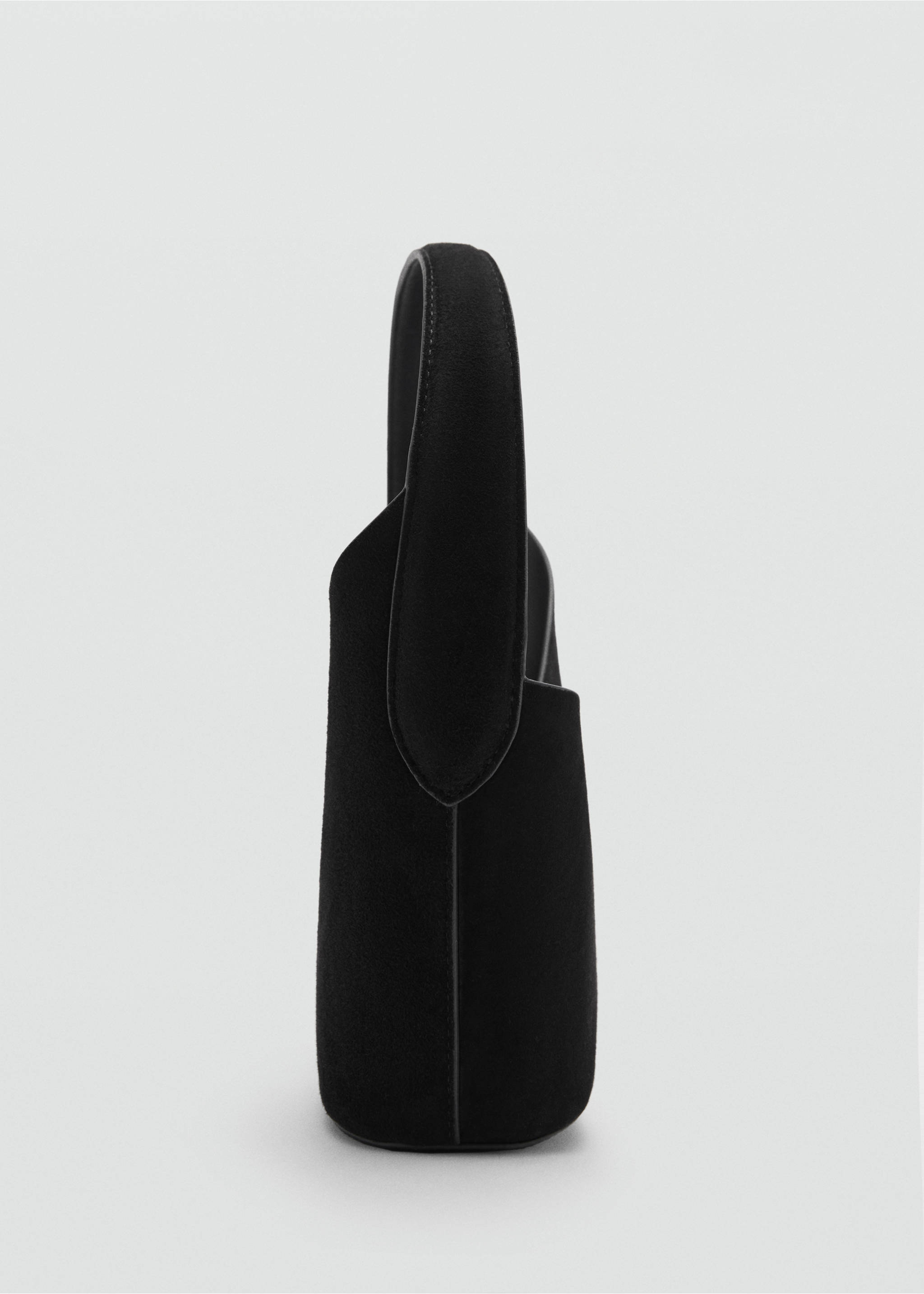 Leather handbag - Details of the article 1, Black. Ref: 77078636-00.