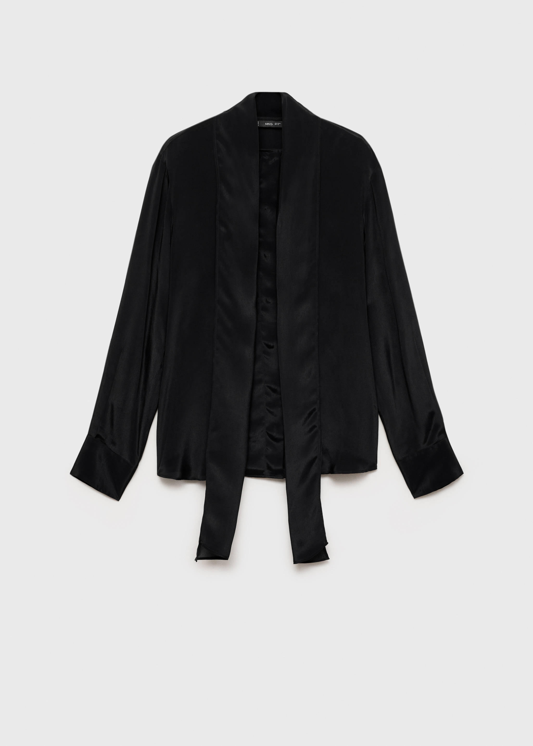 Satin shirt with bow - Article without model
