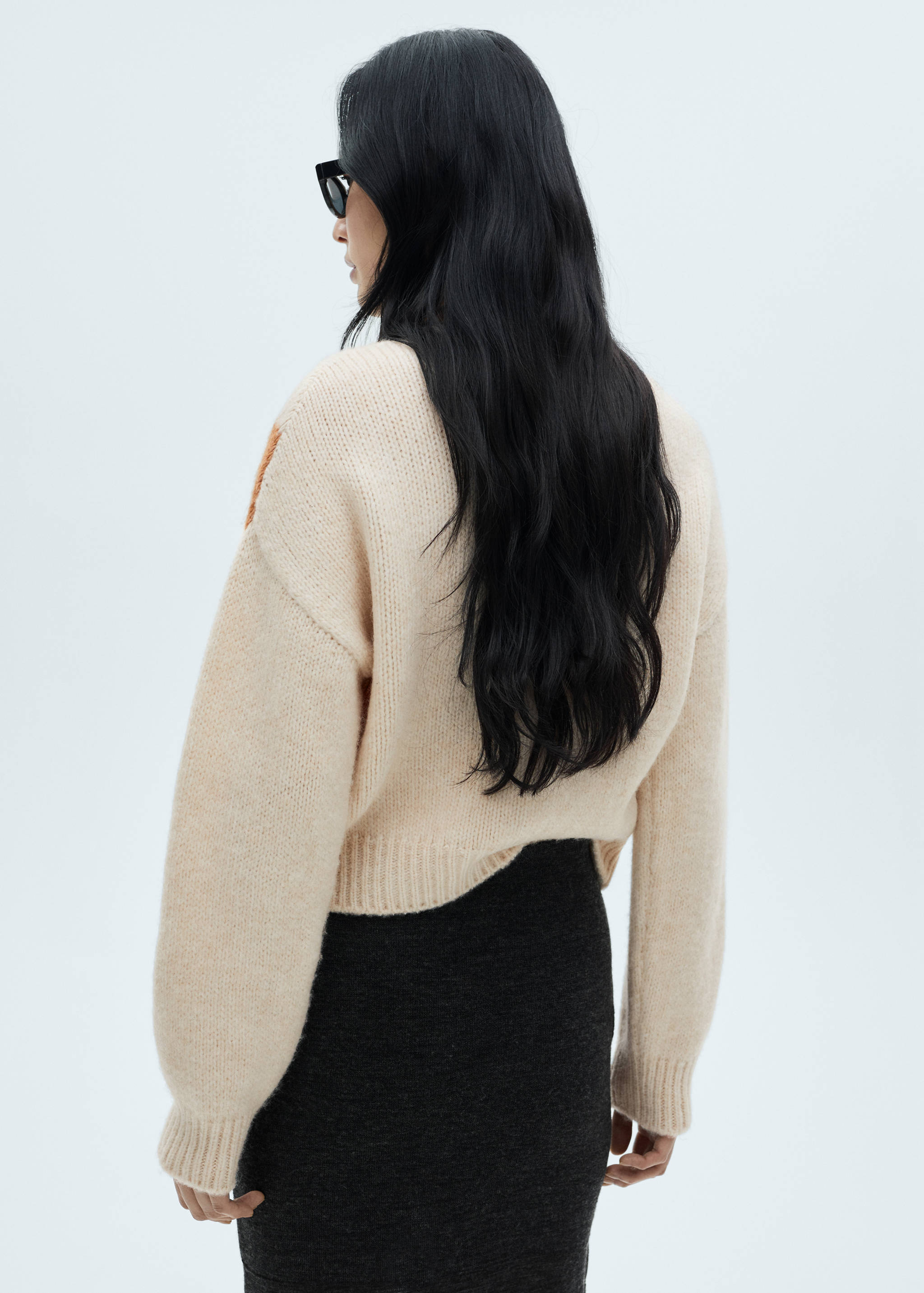 Cárdigan rombos botones - Reverso del artículo