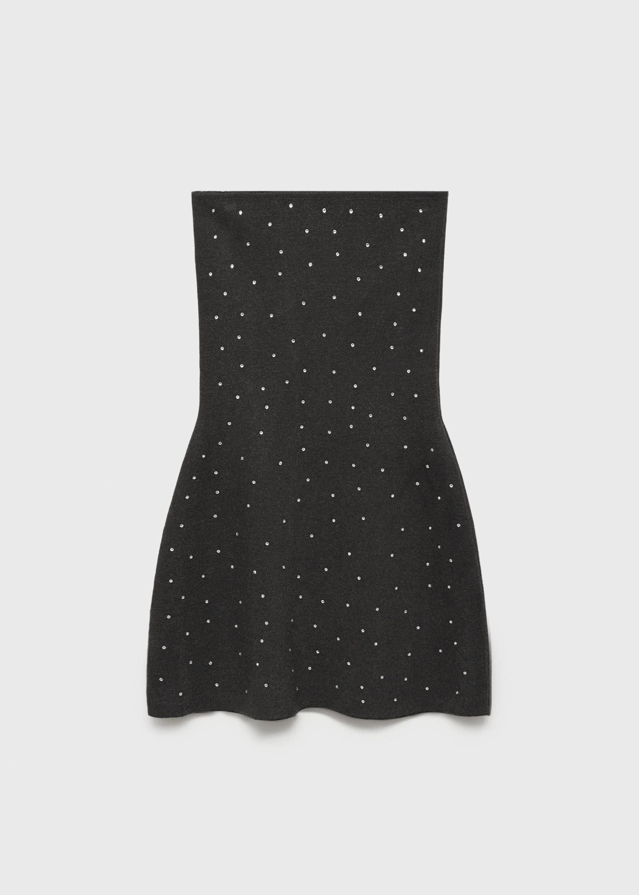 Robe maille détail strass - Article sans modèle