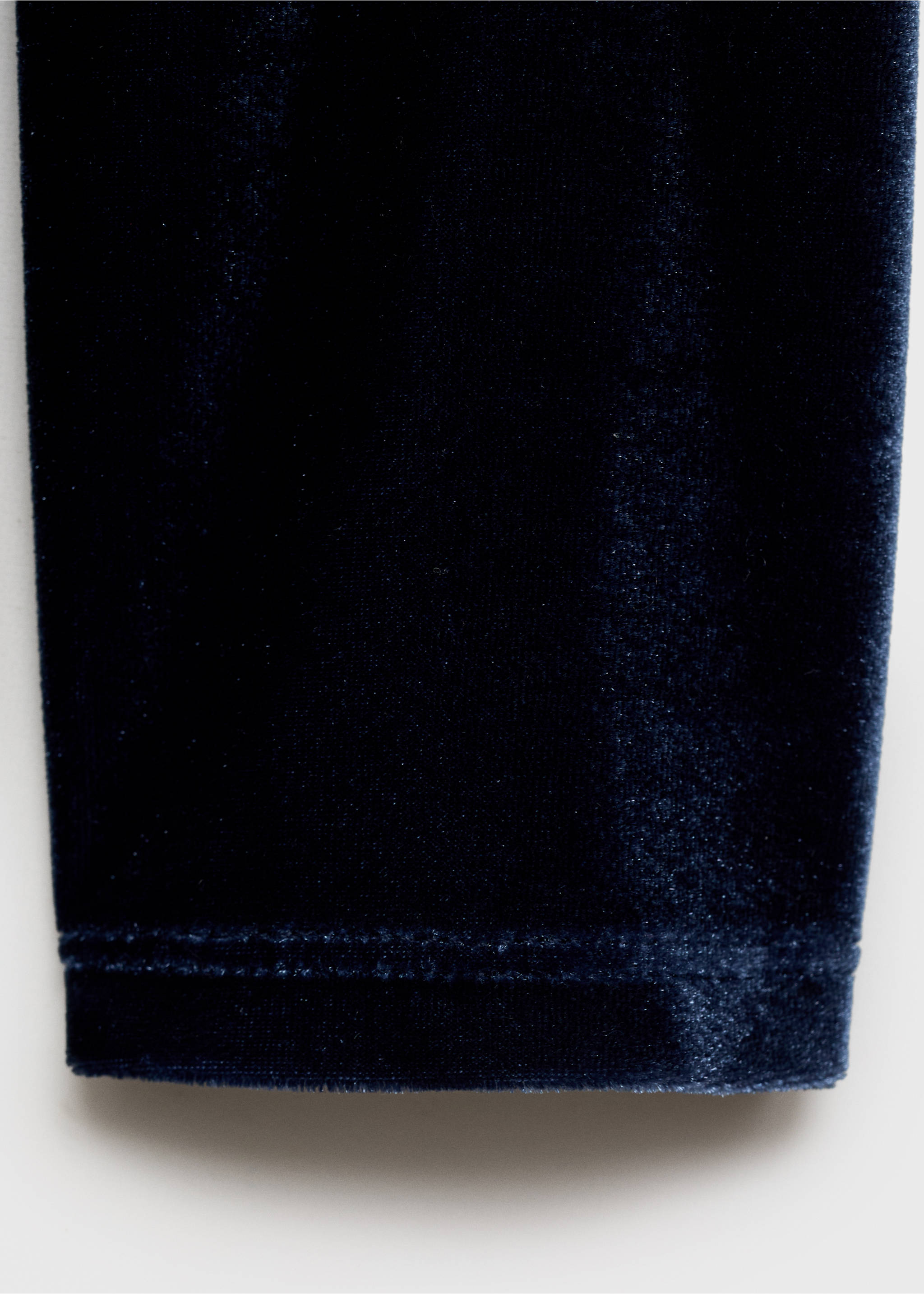 Robe velours épaules dénudées - Détail de l'article 0, Bleu nuit. Ref: 77079061-00.