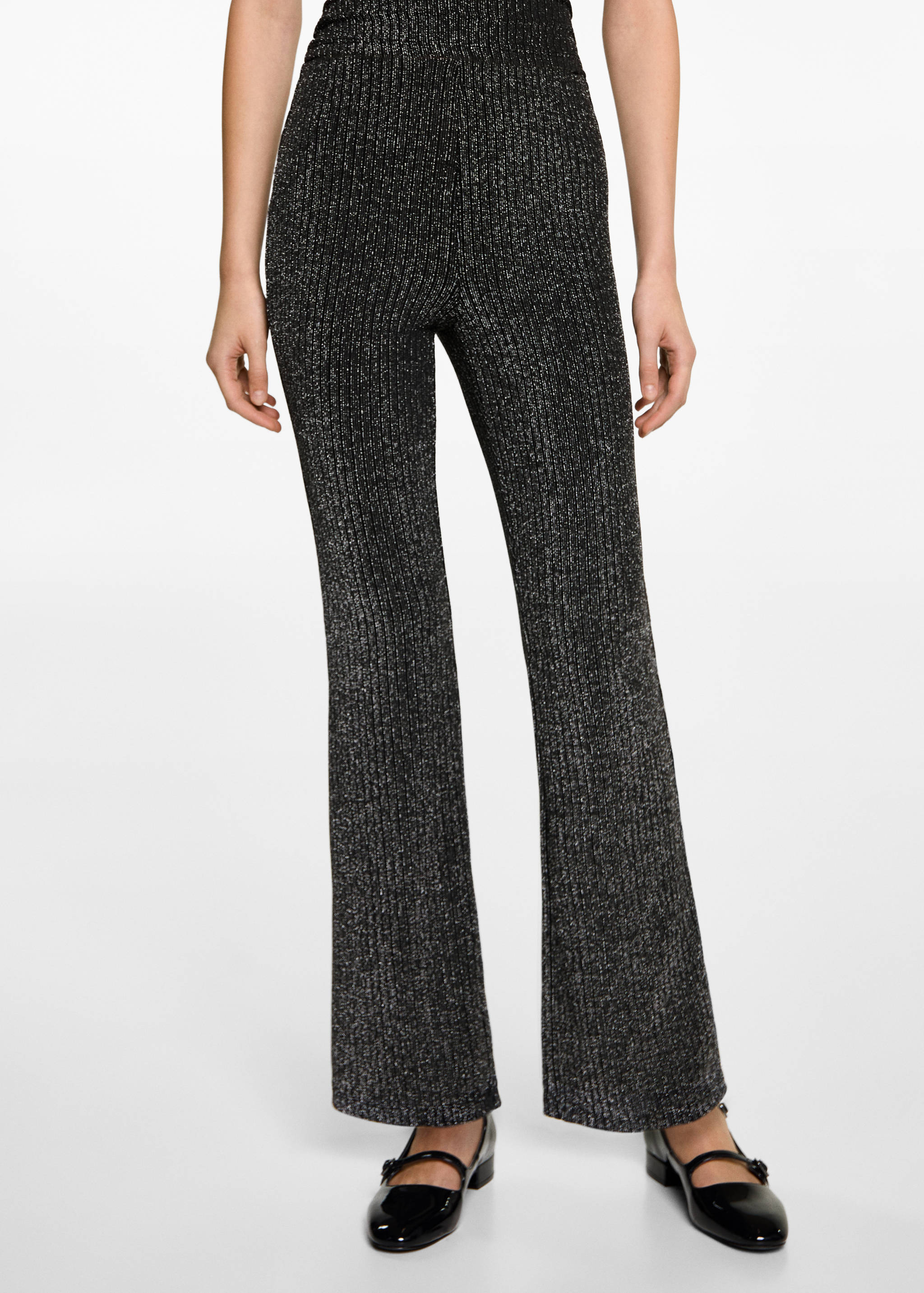 Leggings flare lurex - Plano medio