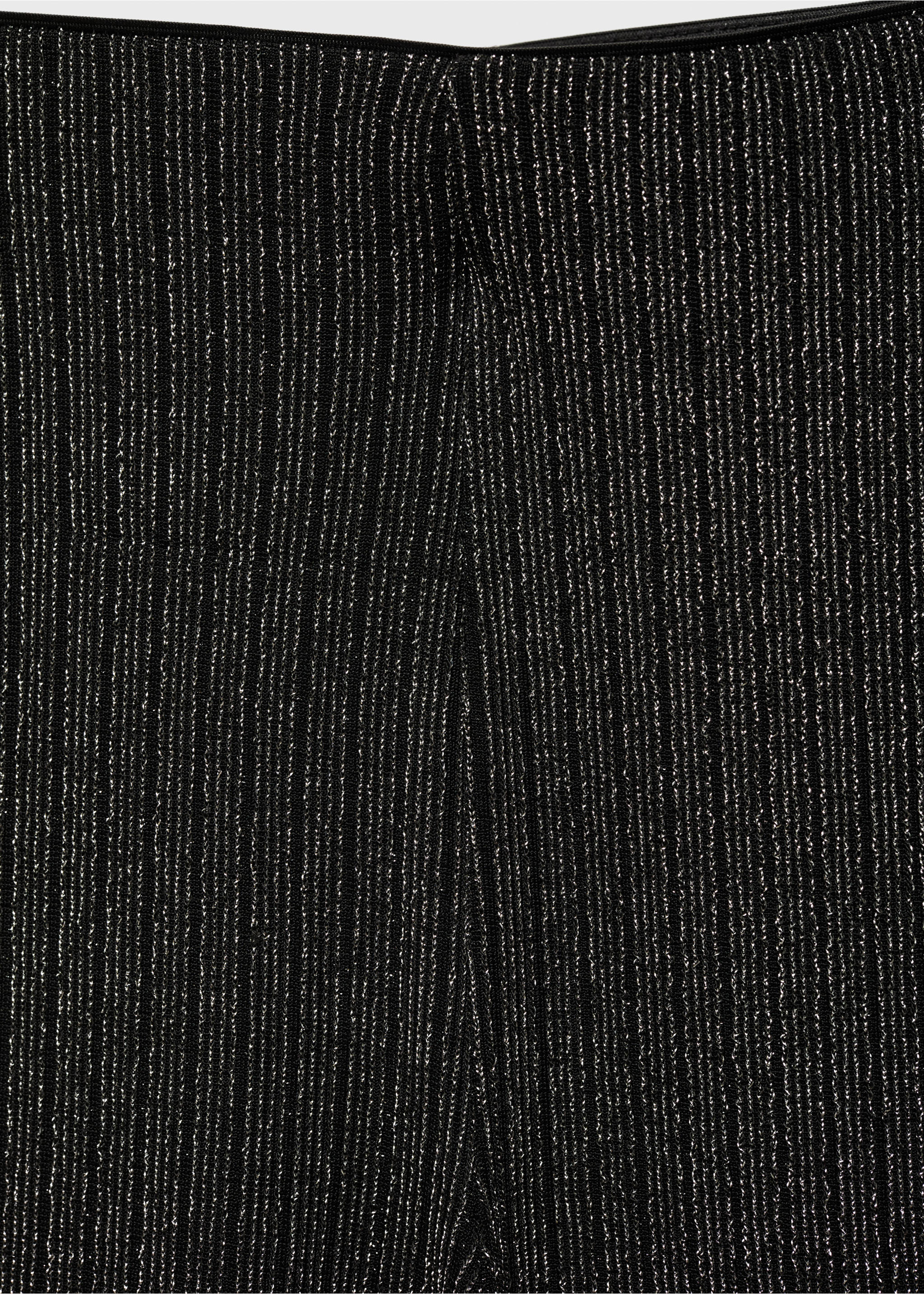 Flared-Leggings aus Lurex - Detail des Artikels 8, Schwarz. Ref: 77079065-00.