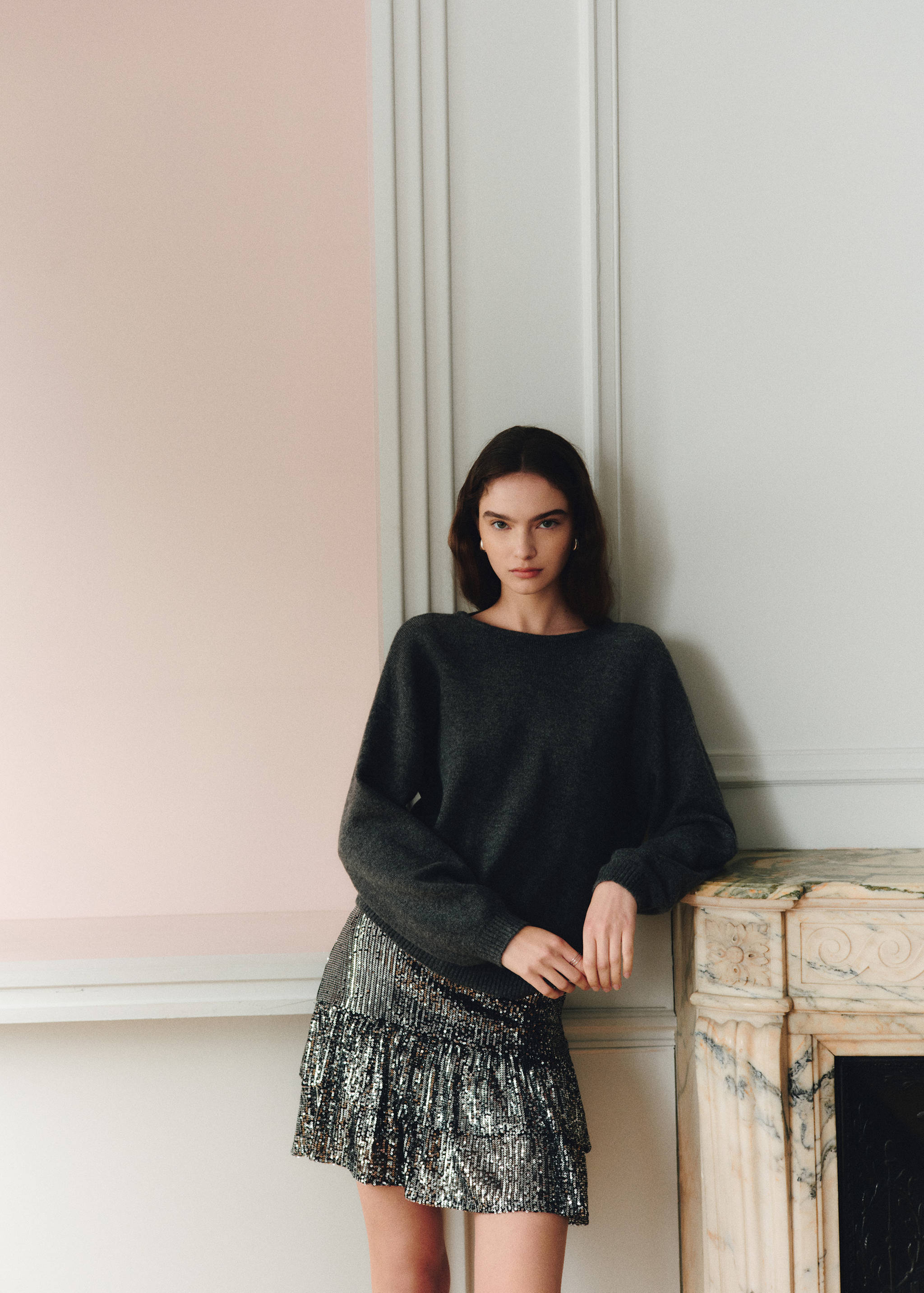 Sequin ruffle skirt - Details of the article 5