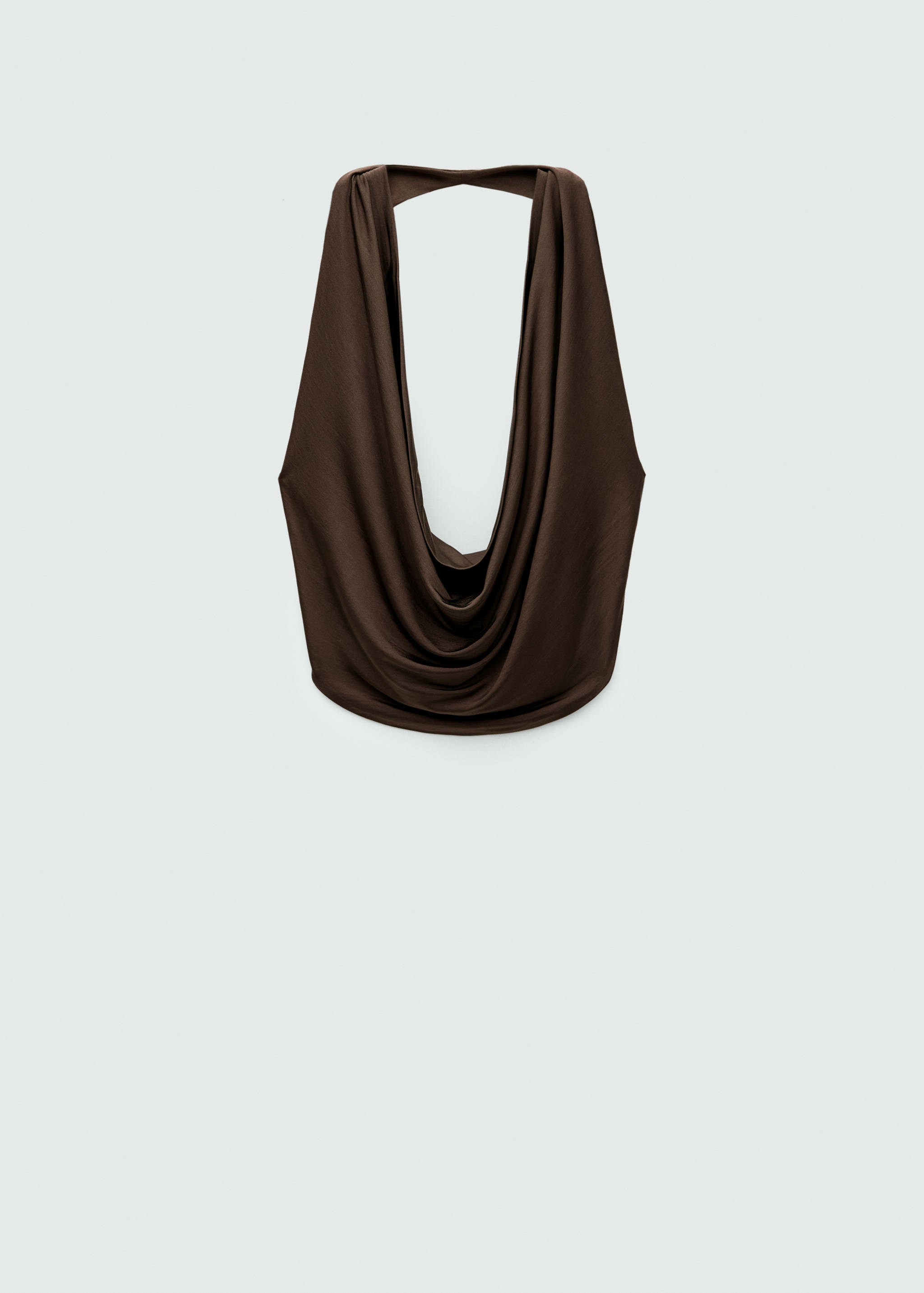 Top z drapowanym dekoltem i odkrytymi plecami - Artykuł bez modela/modelki