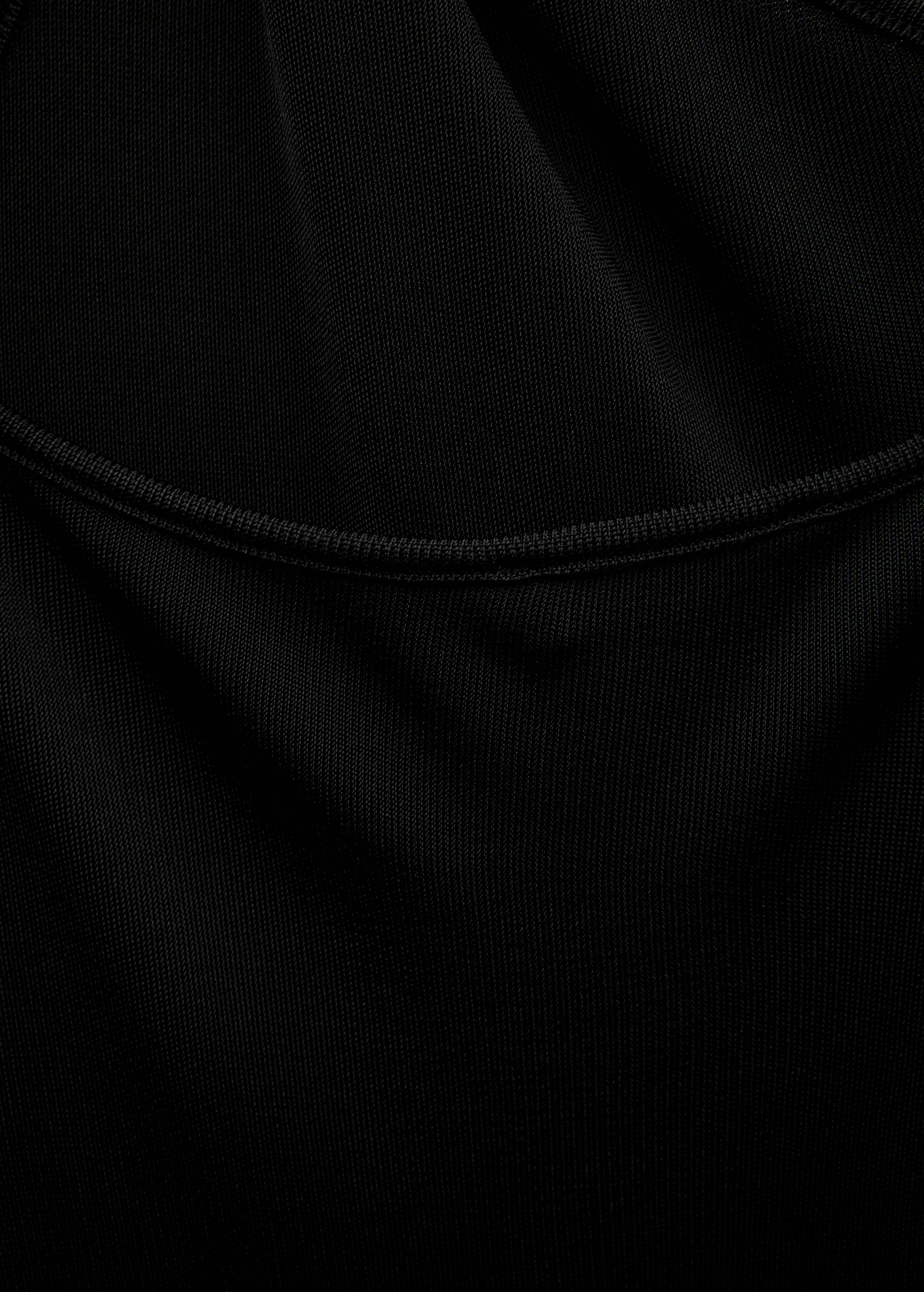 Asimetrična pletena haljina otvorenih leđa - Detalji artikla 0