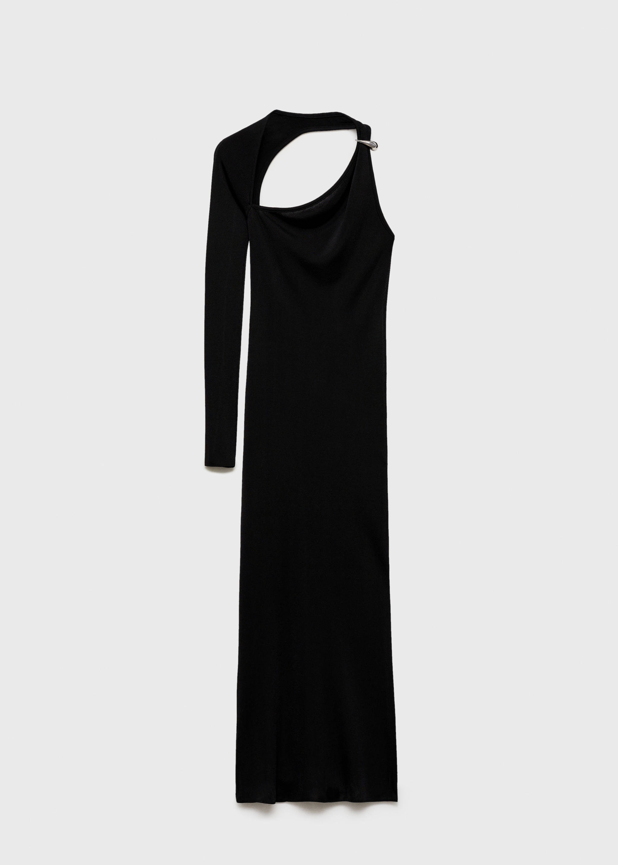 Vestido de malha assimétrico com costas abertas - Artigo sem modelo