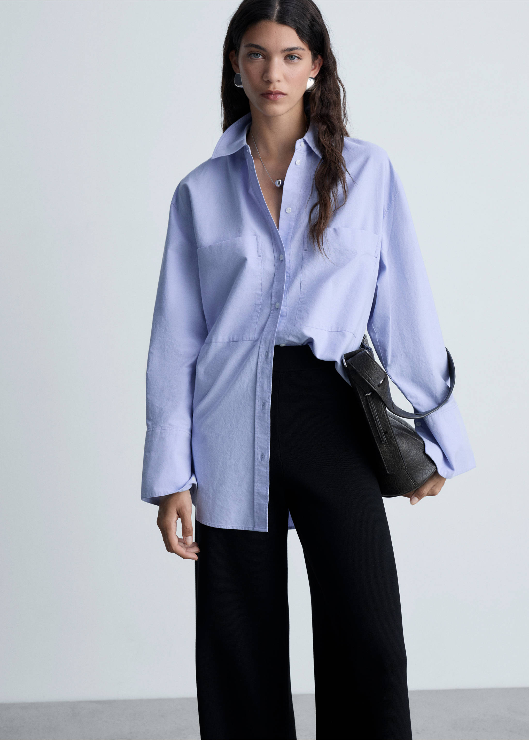 Contrast stripe straight trousers - Medium plane, Black. Ref: 77079076-00.