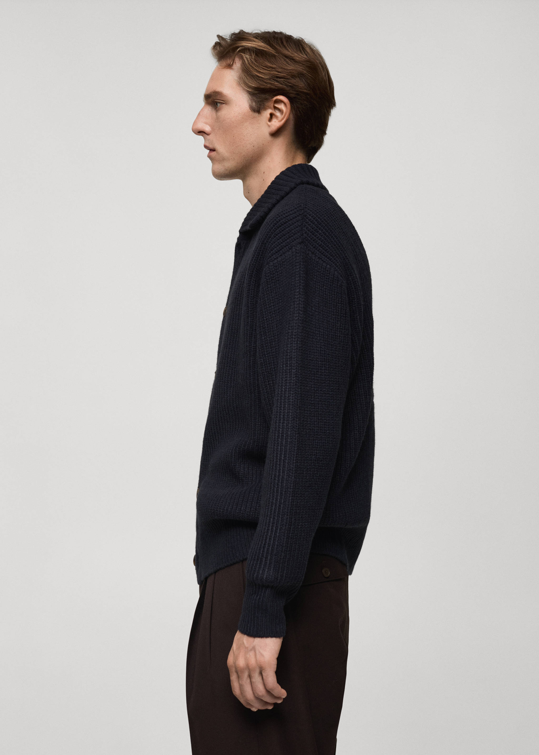 Relaxed-fit ribbed cardigan - Details of the article 2