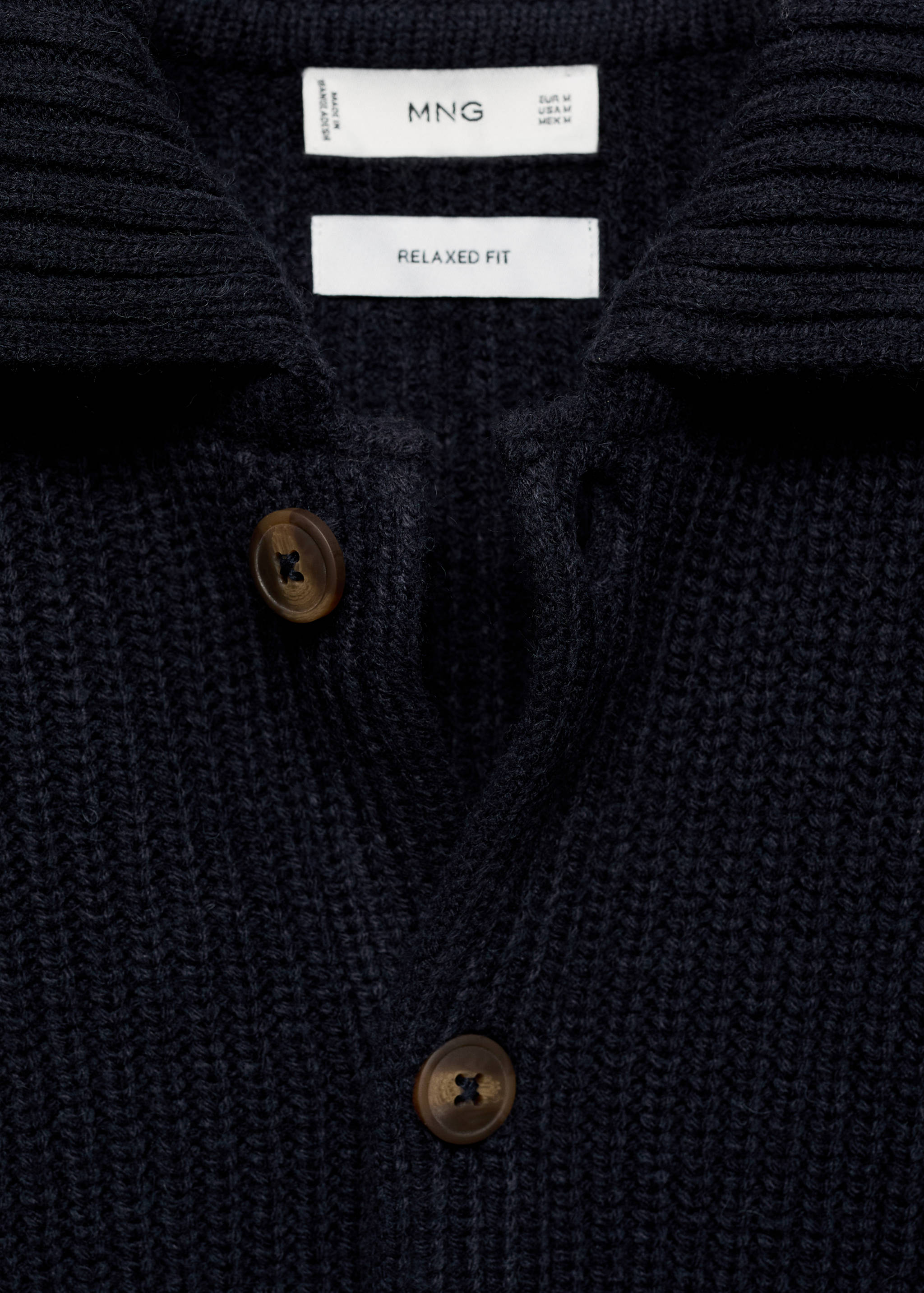 Relaxed-fit ribbed cardigan - Details of the article 8