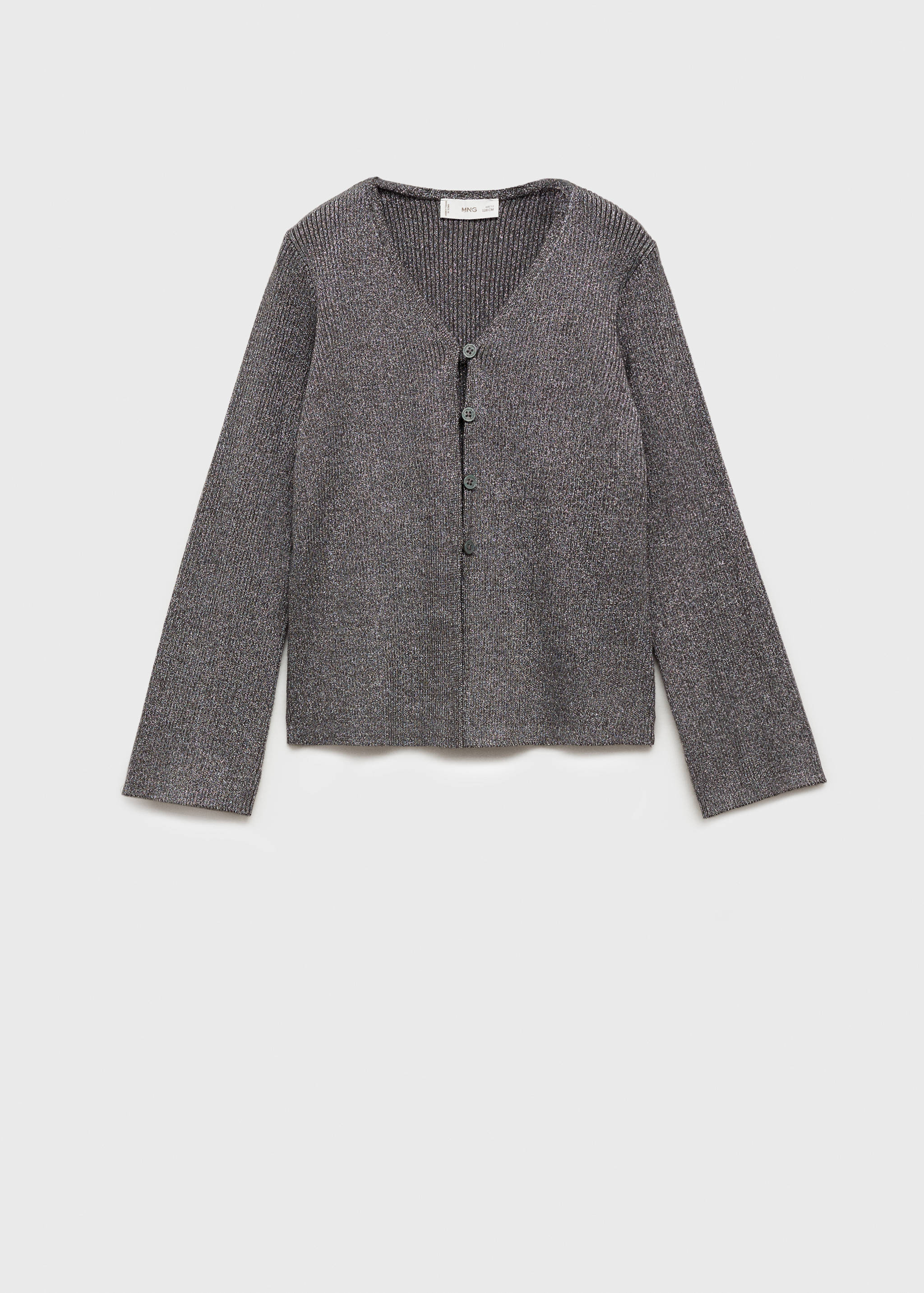 Lurex knitted cardigan - Article without model