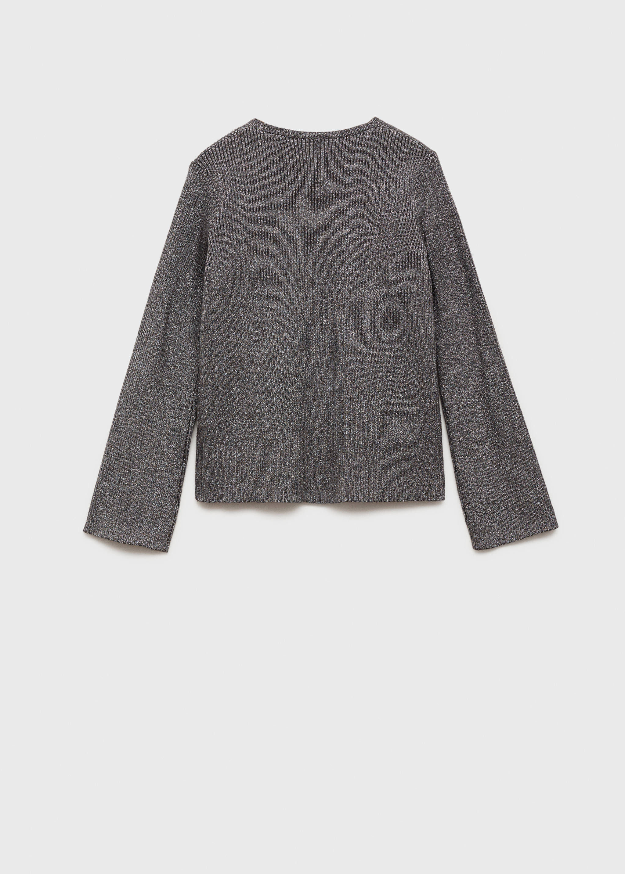 Lurex knitted cardigan - Reverse of the article