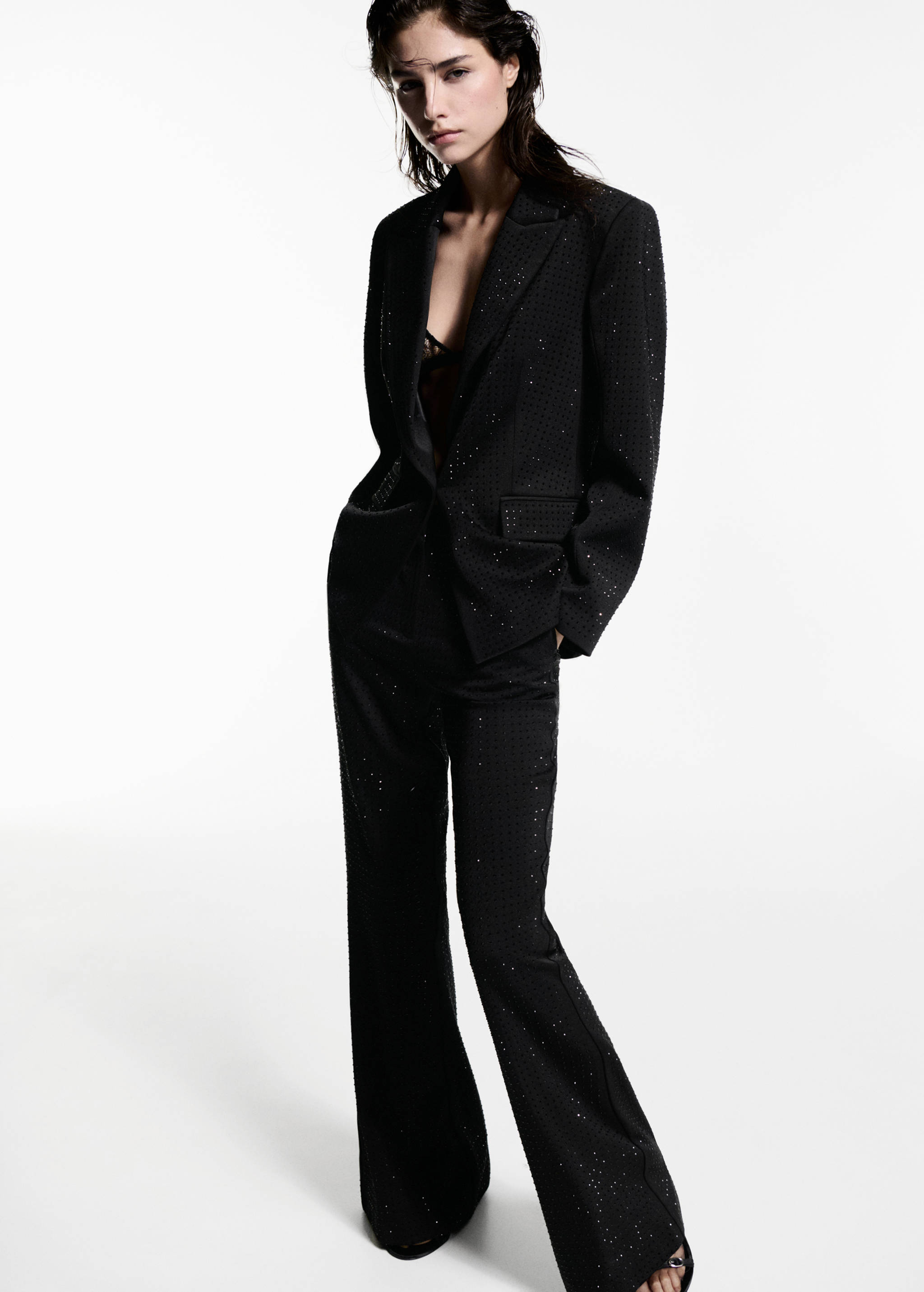 Pantaloni scampanati strass - Dettaglio dell'articolo 1