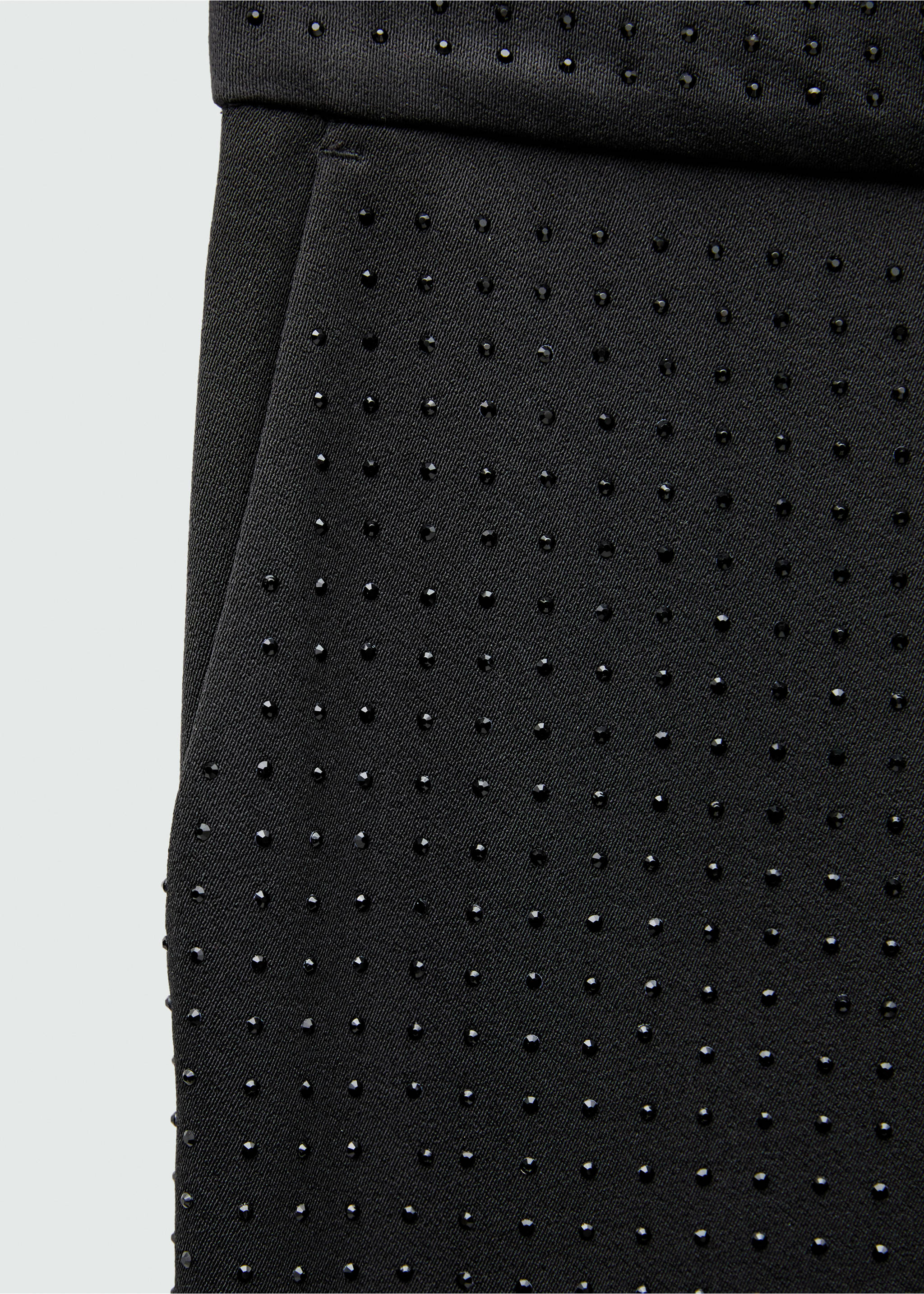 Pantalon évasé strass - Détail de l'article 8, Noir. Ref: 77079234-00.