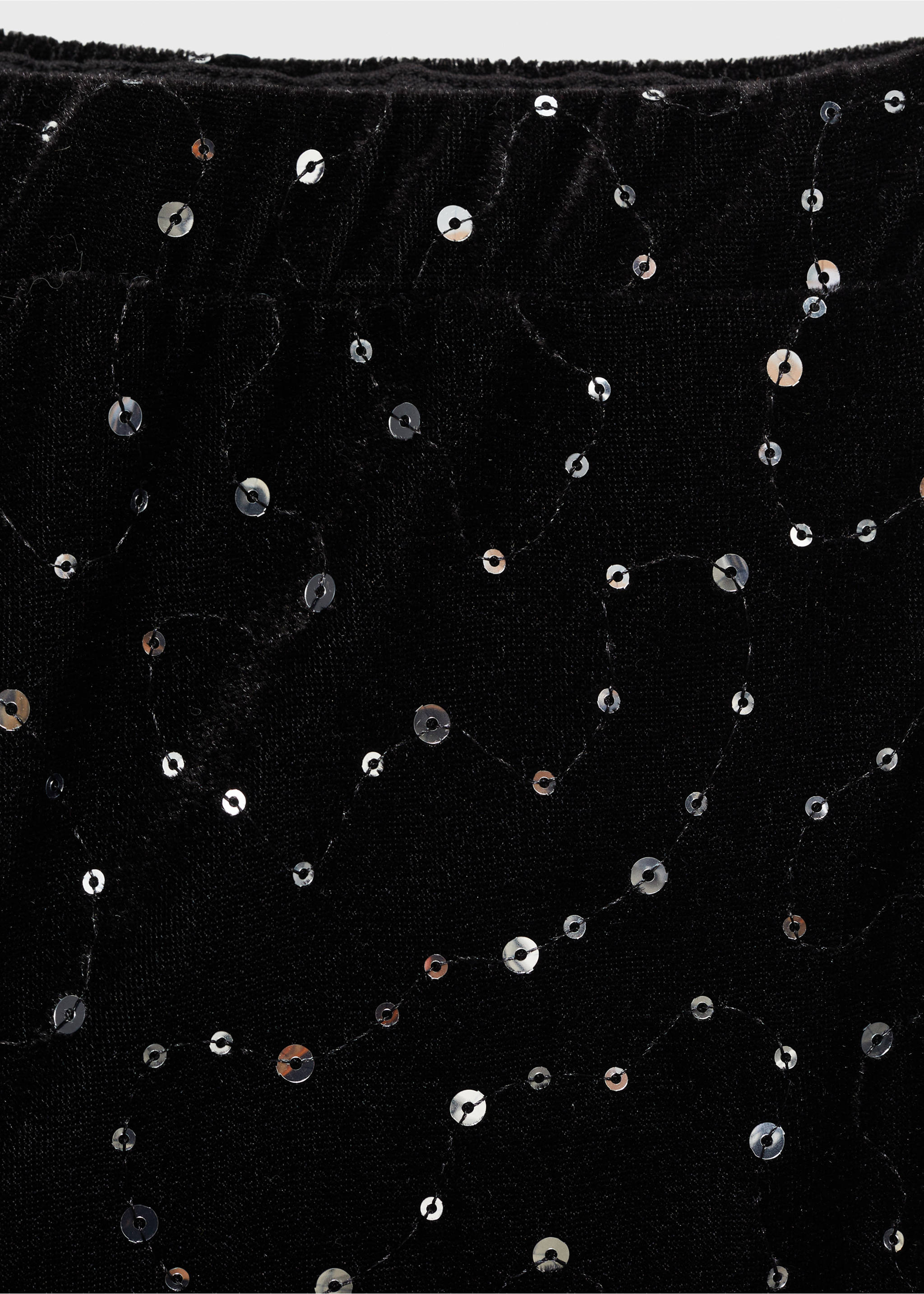 Pantalons vellut lluentons - Detall de l'article 8, Negre. Ref: 77079235-00.