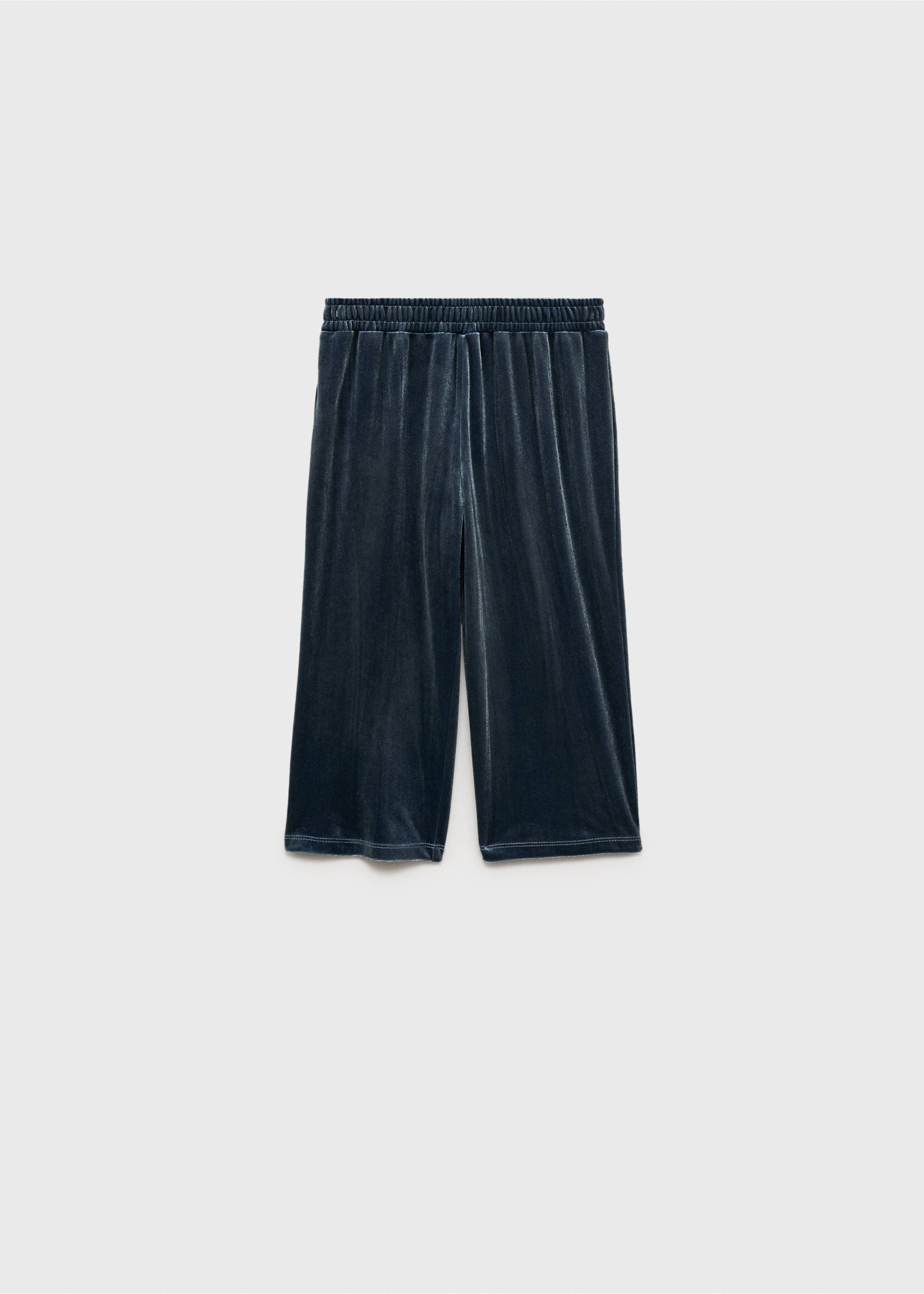 Velvet trousers - Article without model, Blue. Ref: 77079236-00.