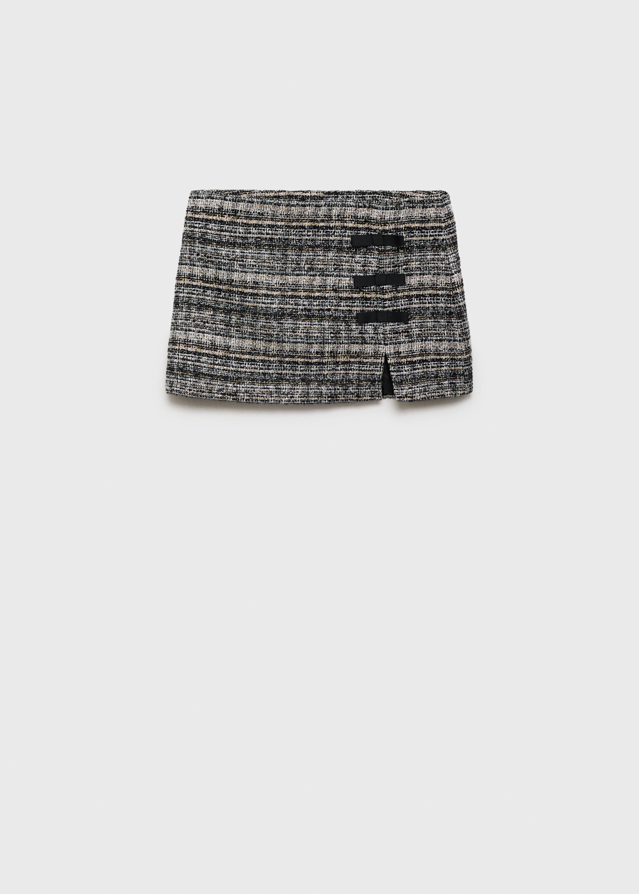Tweed-Minirock mit Schleifen - Artikel ohne Model