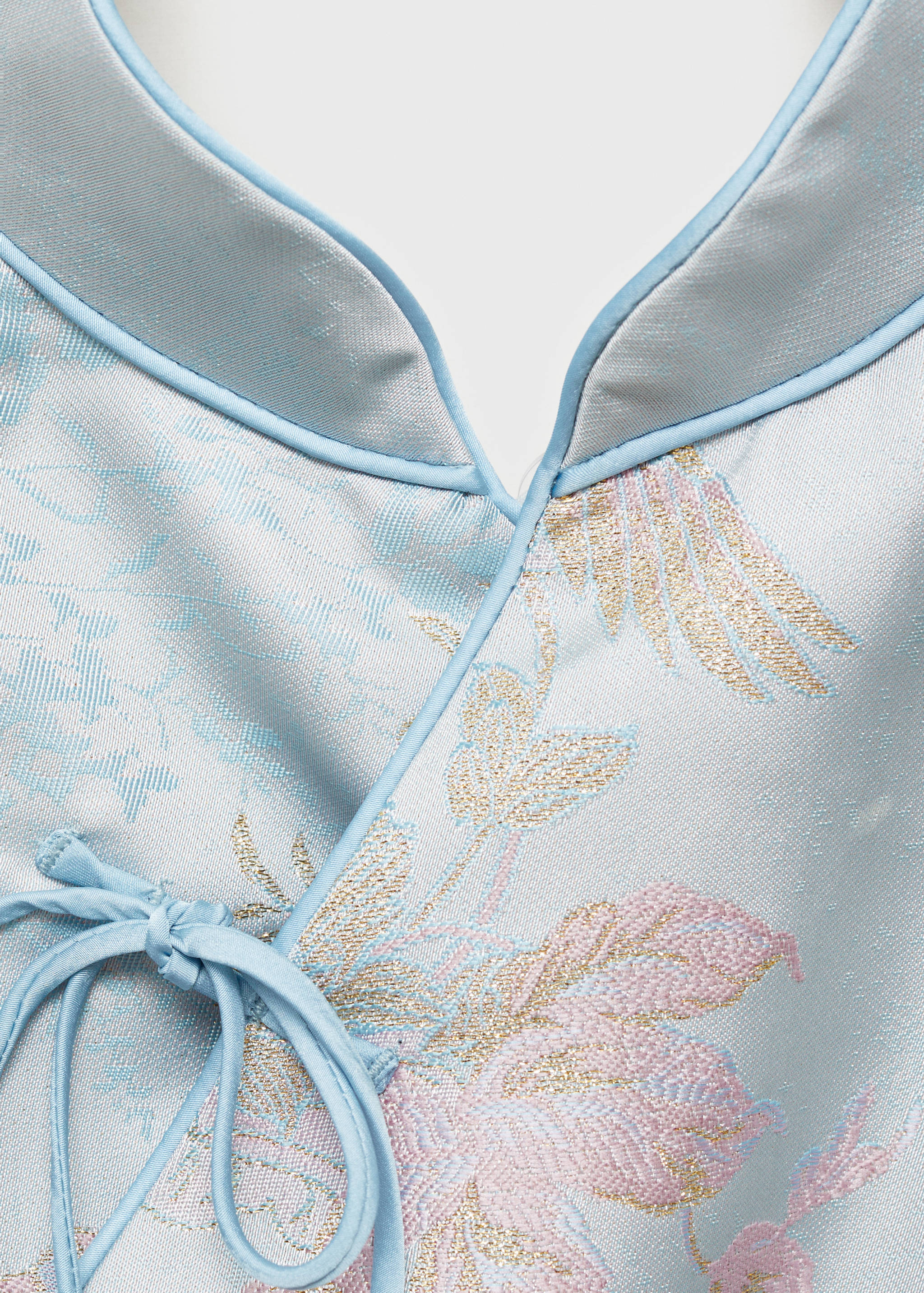 Satin top with bows - Details of the article 0