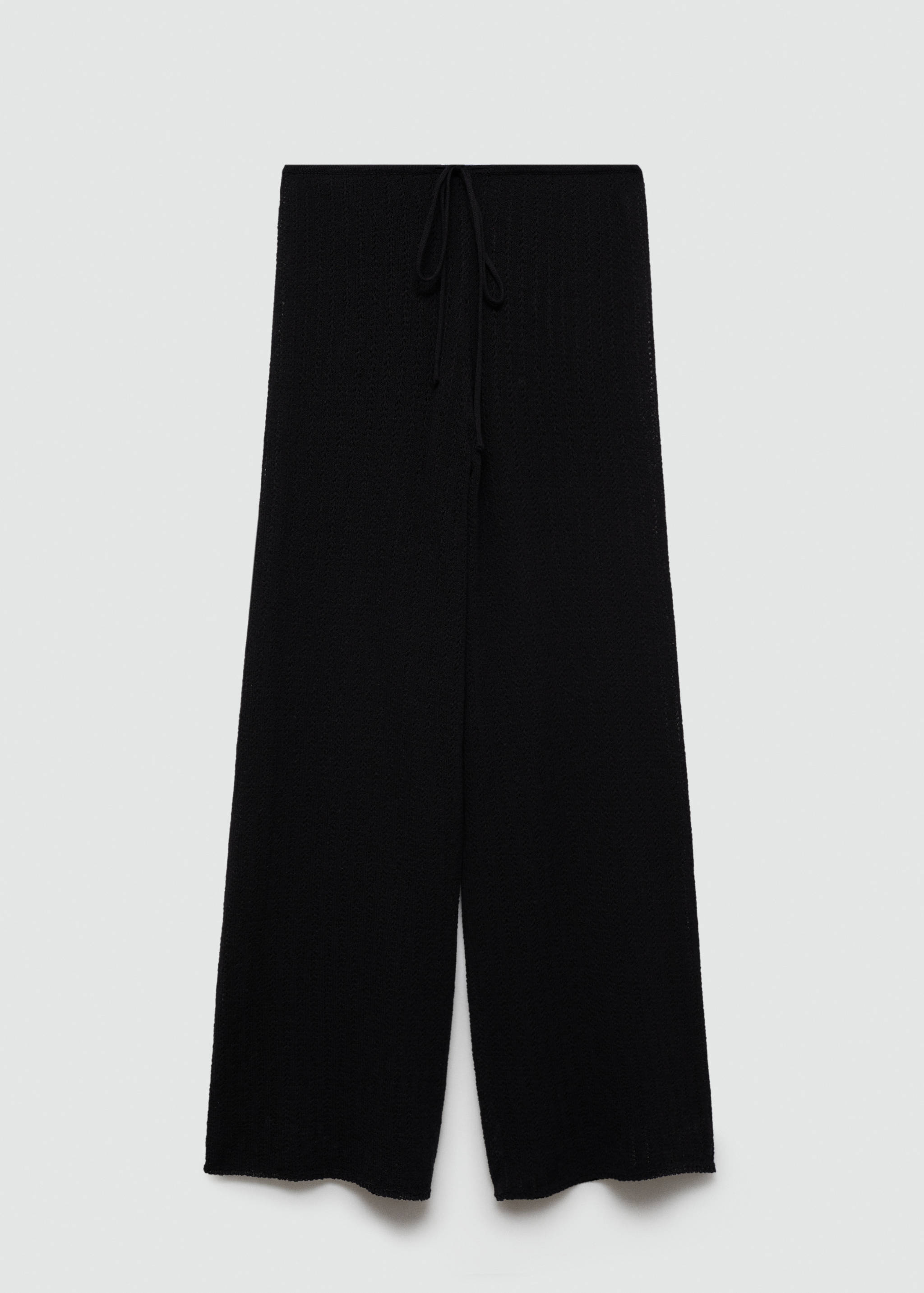 Straight knitted trousers - Article without model