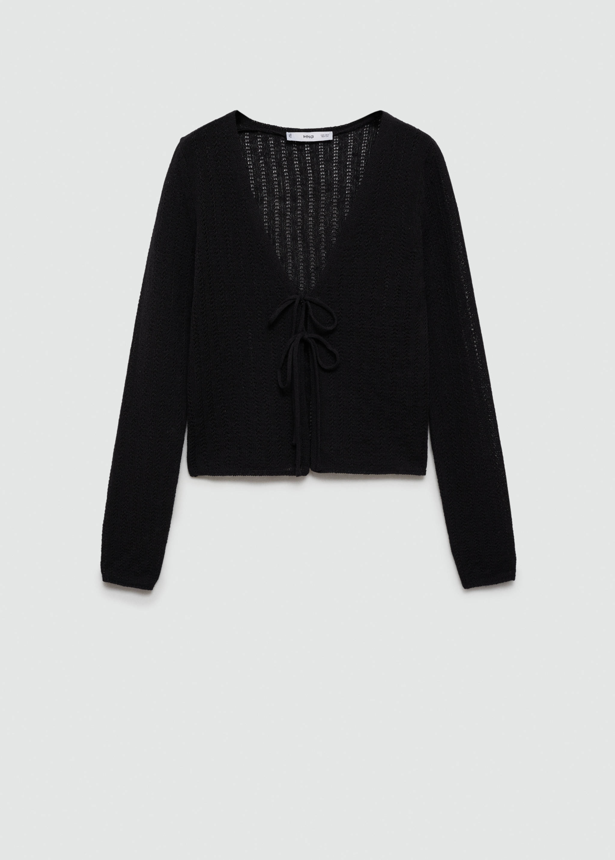 Stickad cardigan rosetter - Artikel utan modell