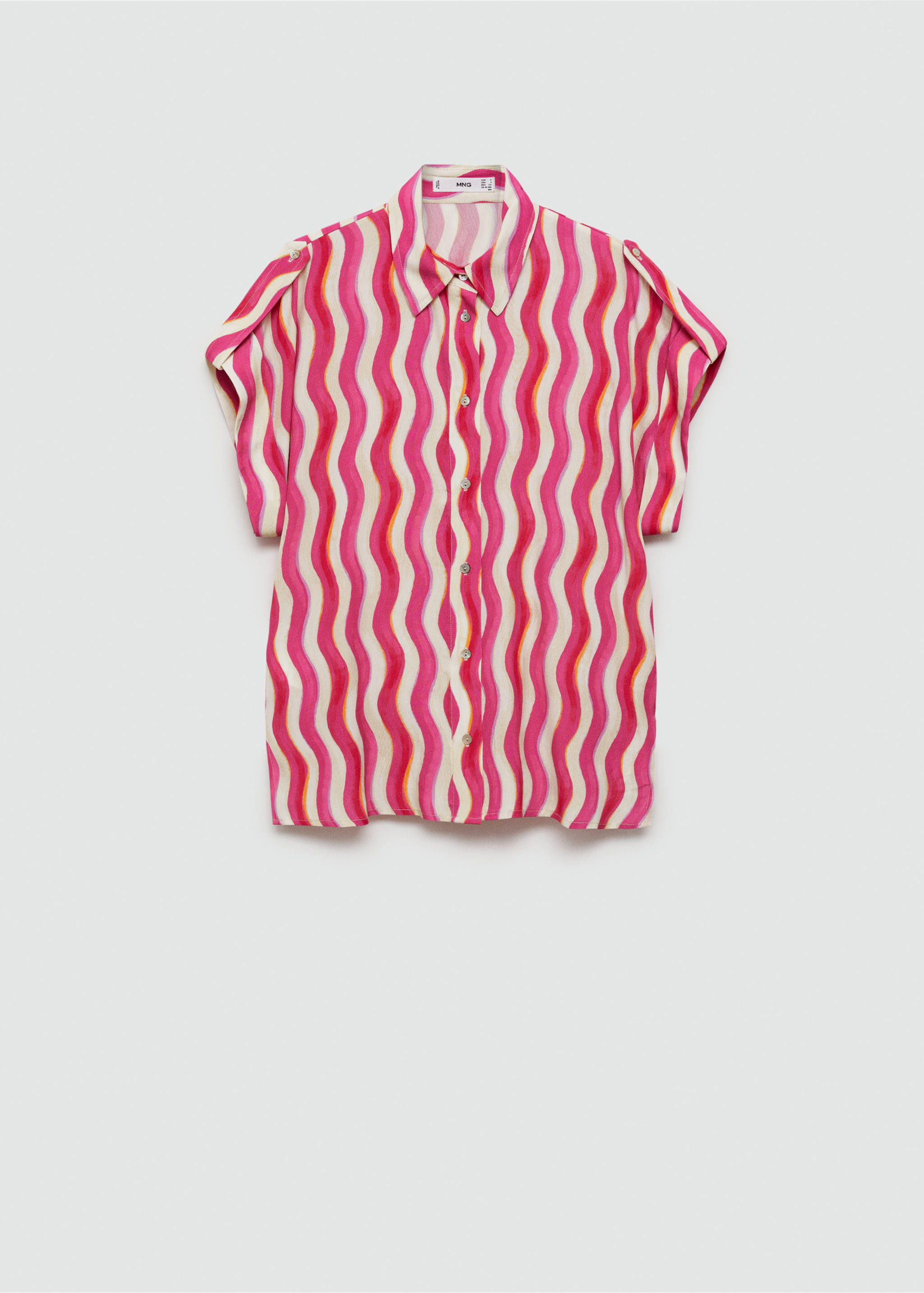 Rövidujjú póló mintával - Termék modell nélkül, Fukszia. Ref: 77080343-00.