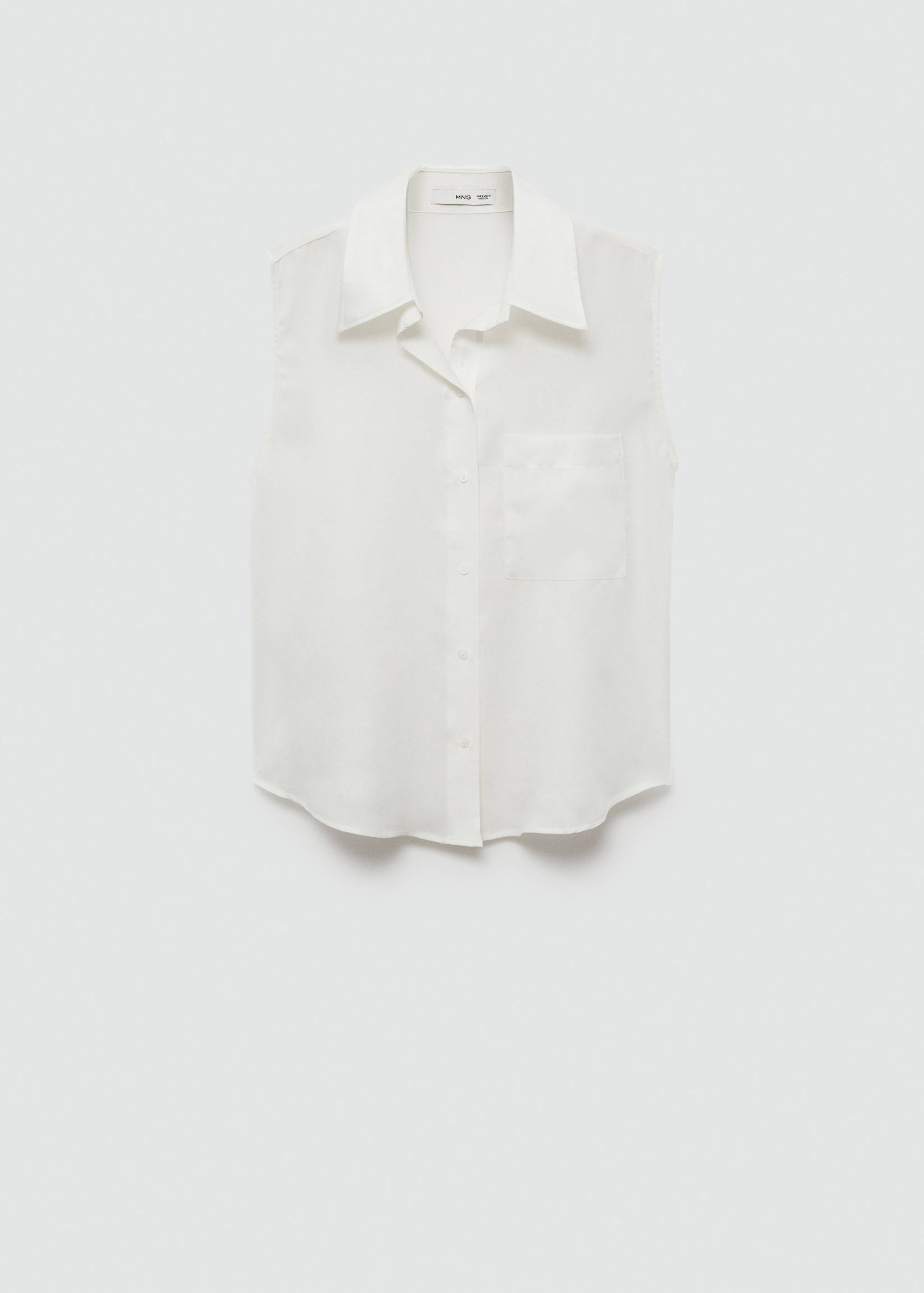 Camisa lyocell sin mangas - Artículo sin modelo