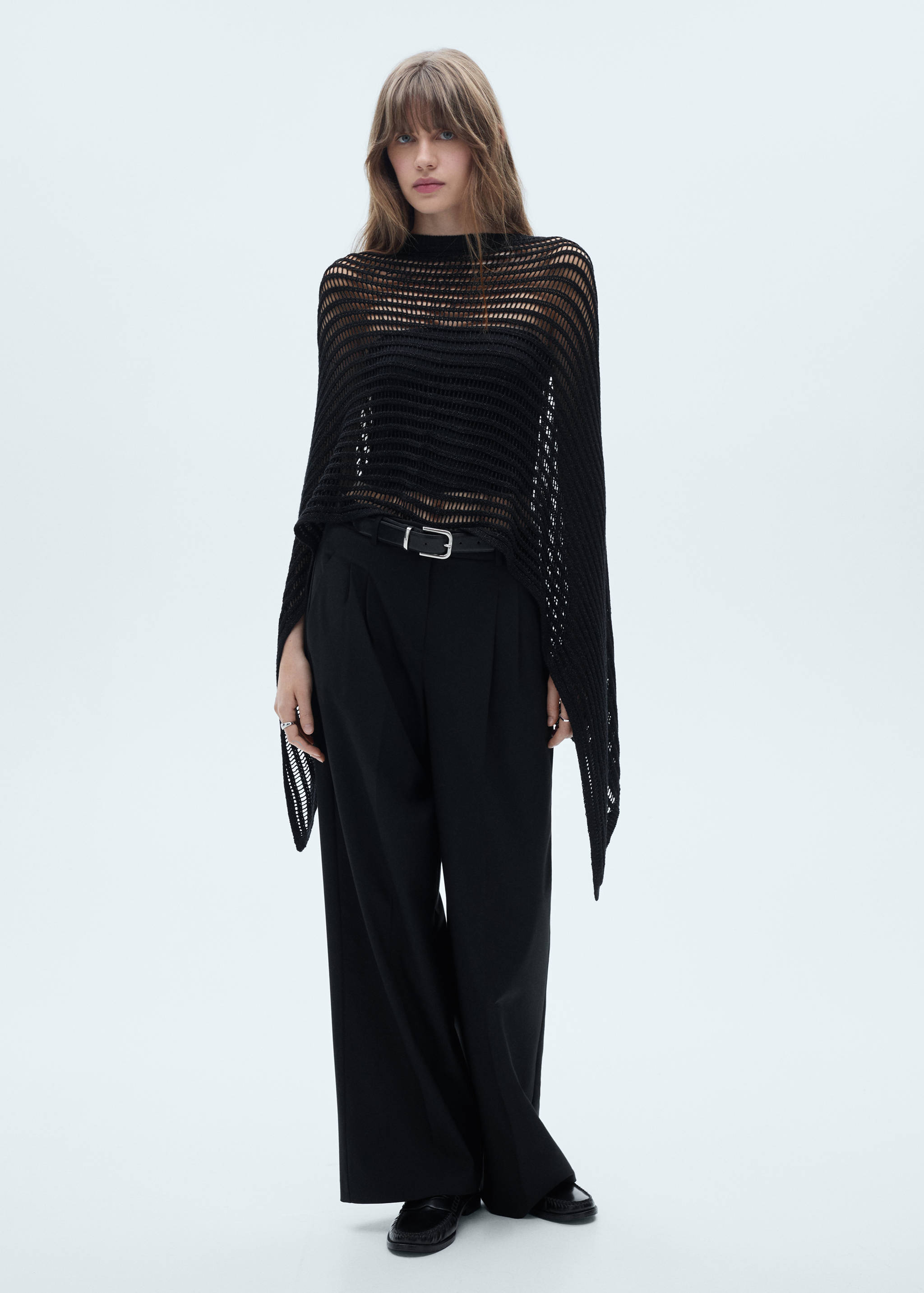 Capa crochet lúrex - Plano general