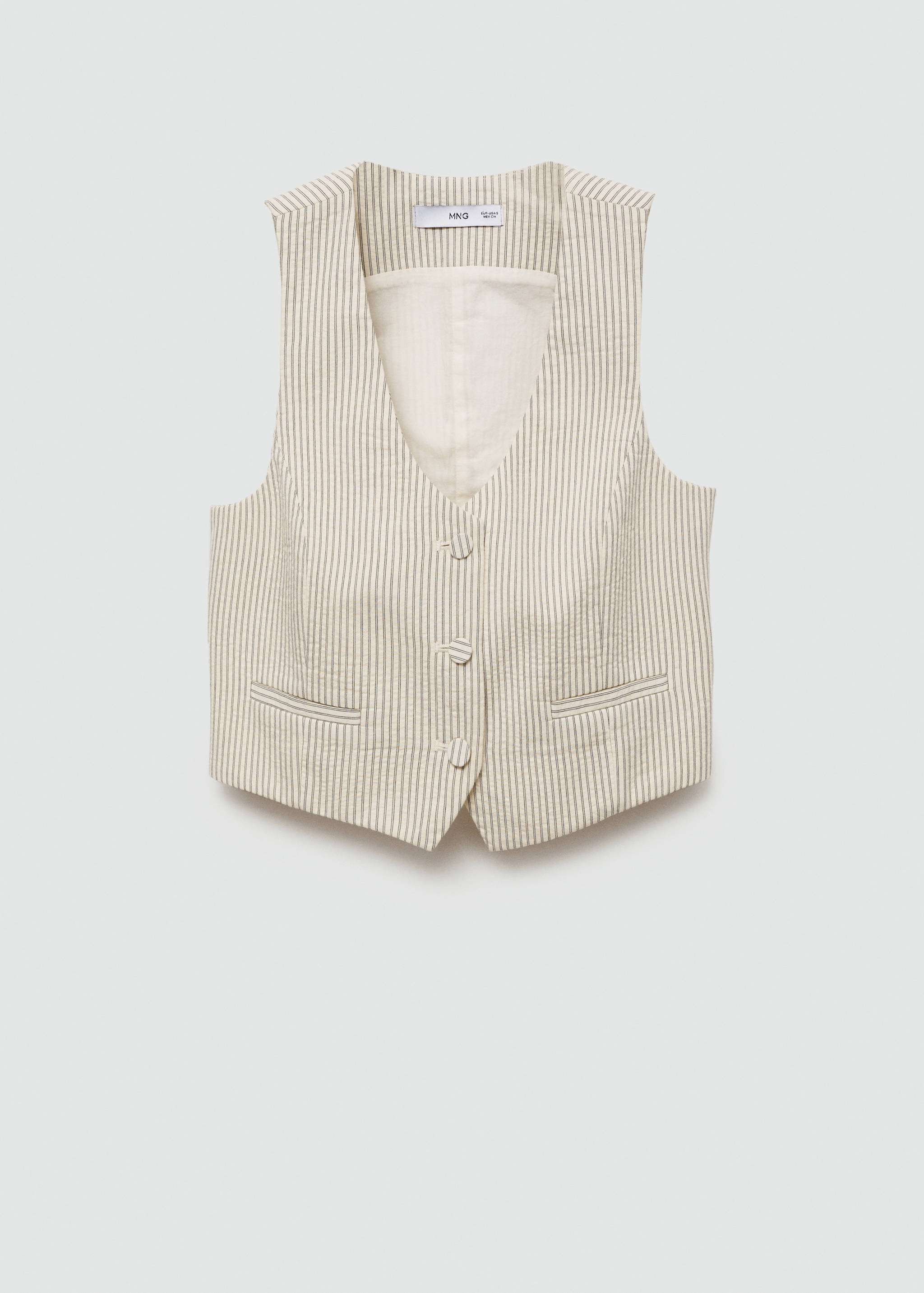 Chaleco estampado rayas - Artículo sin modelo