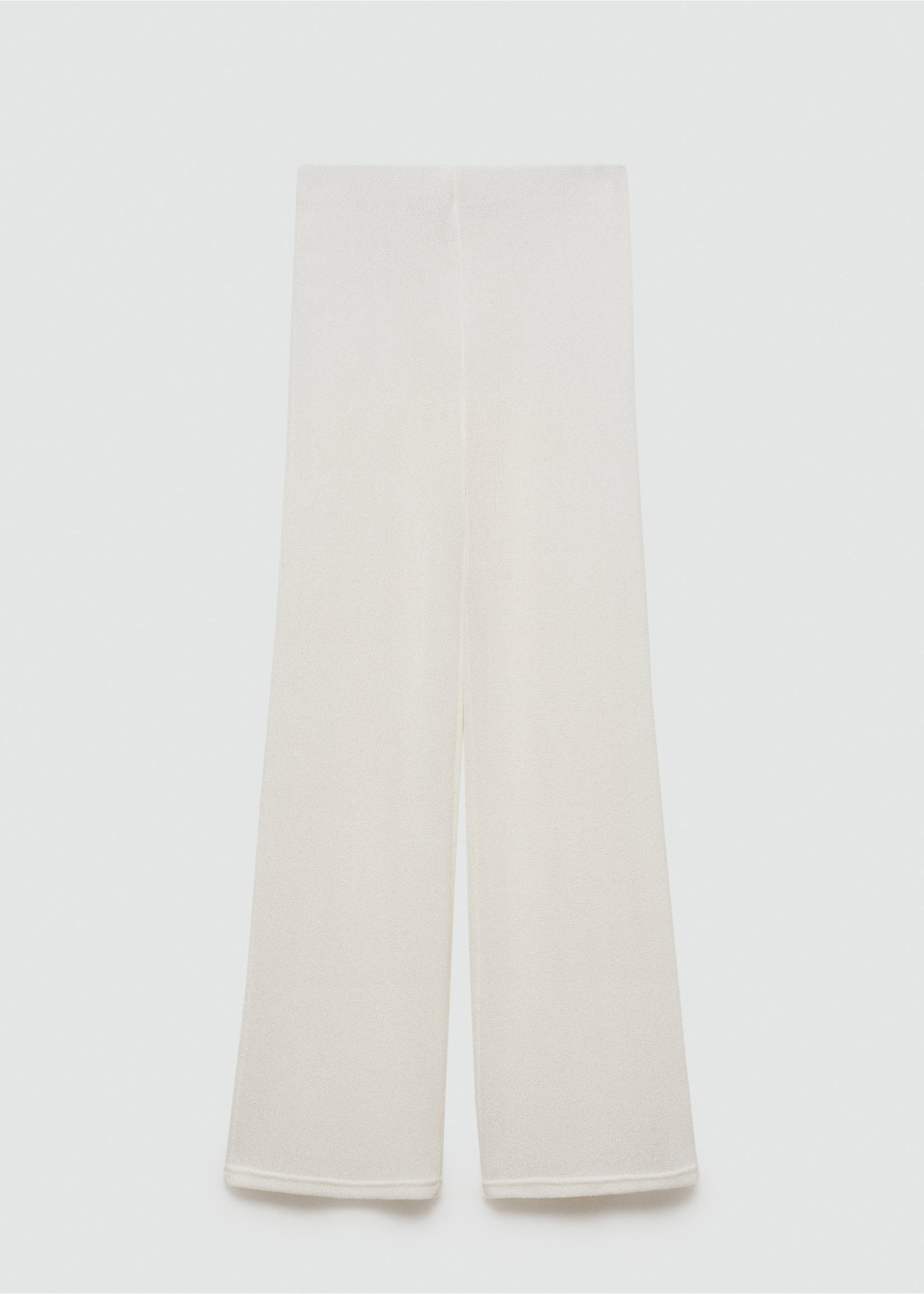 Pantalon droit maille - Article sans modèle, Blanc. Ref: 77080364-00.