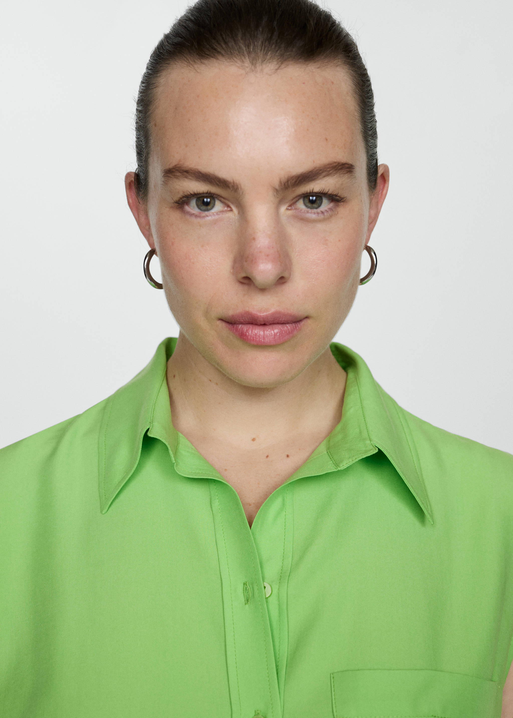 Lyocell sleeveless shirt - Details of the article 4