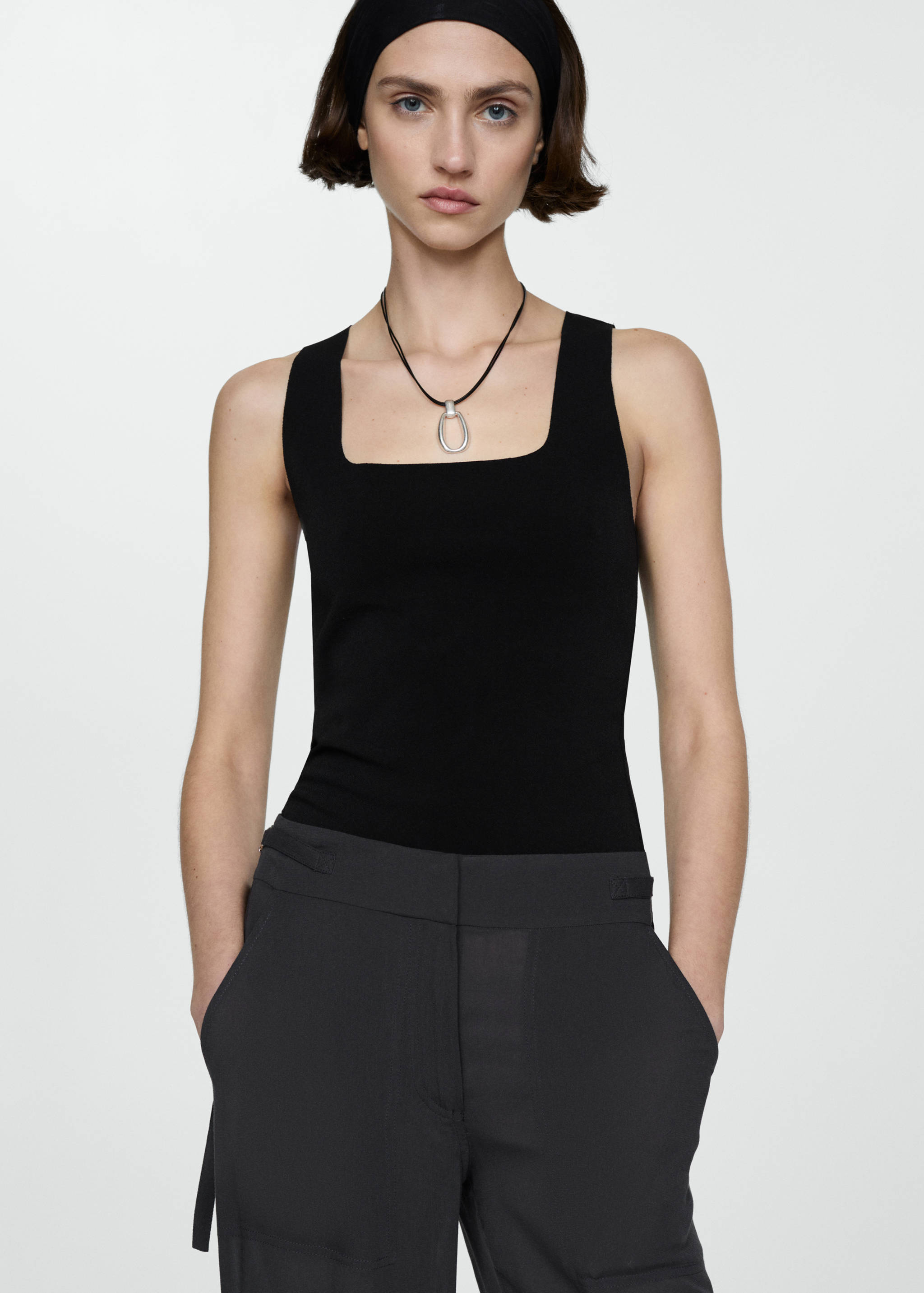 Top with wide straps - Medium plane